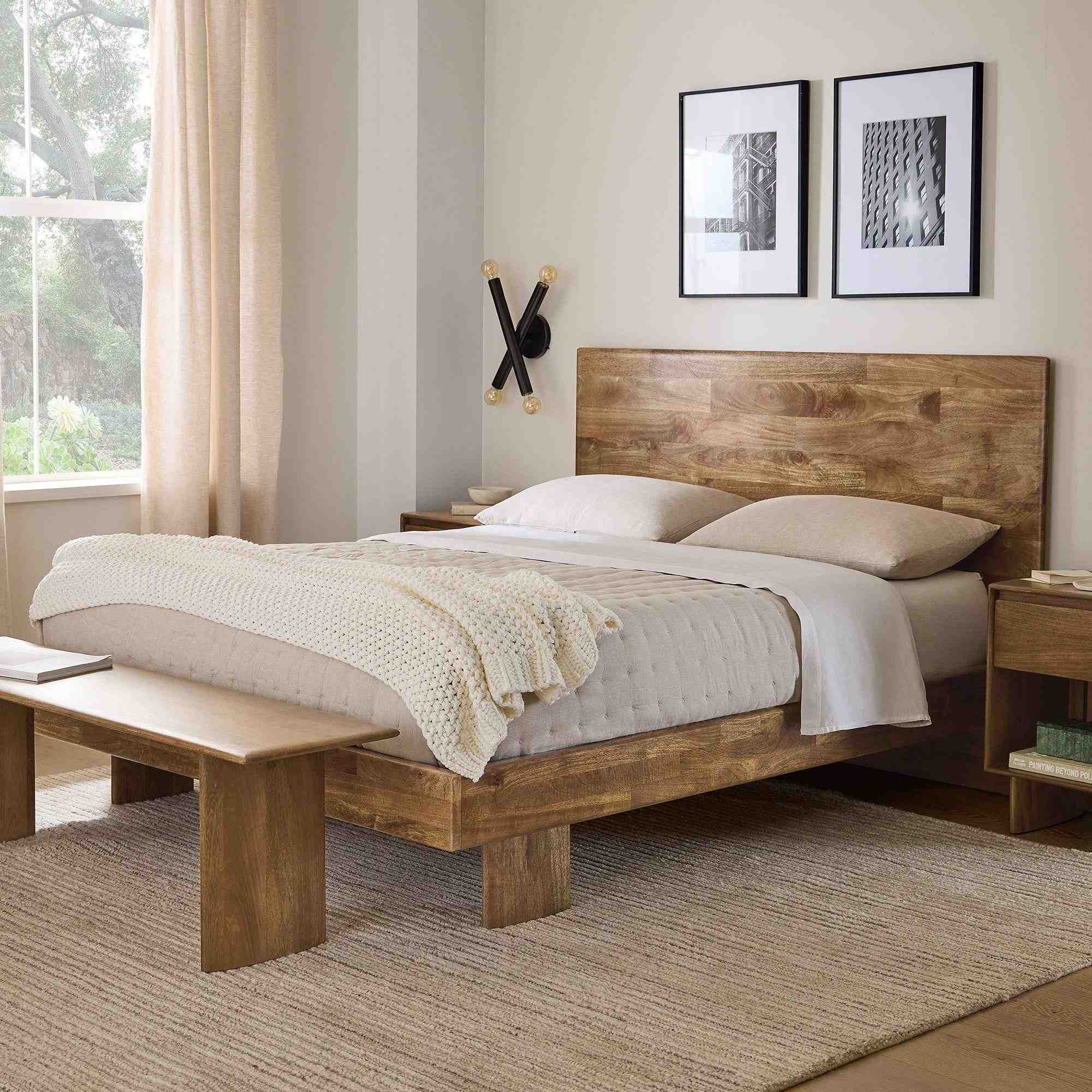Anton Solid Wood Bed