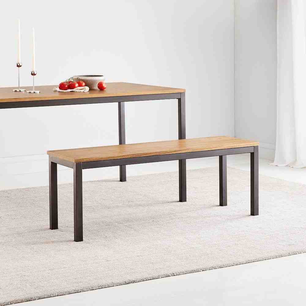 Frame Dining Bench - Caramel