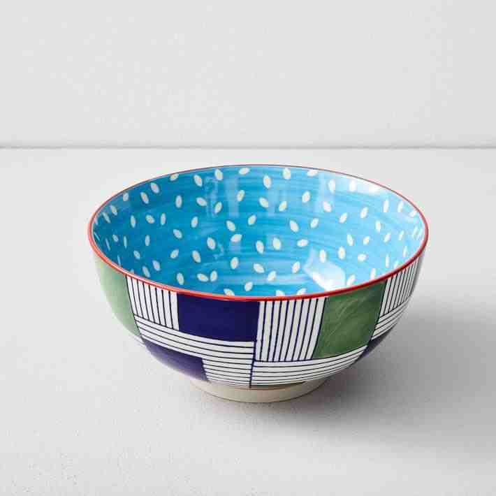 Global Hand Painted Large Bowl, Individual