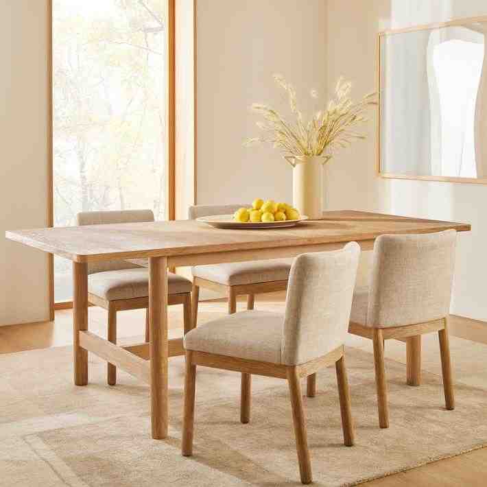 Hargrove Expandable Dining Table, 60-80", Dune