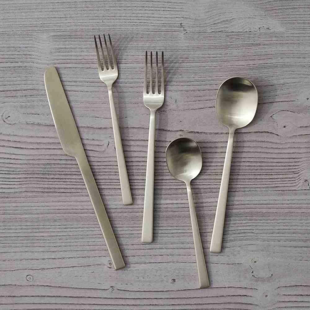 west elm | Kanto Stainless Steel Flatware, Set of 5