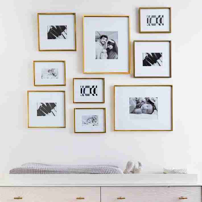 Metal Gallery Polished Brass Picture Frame