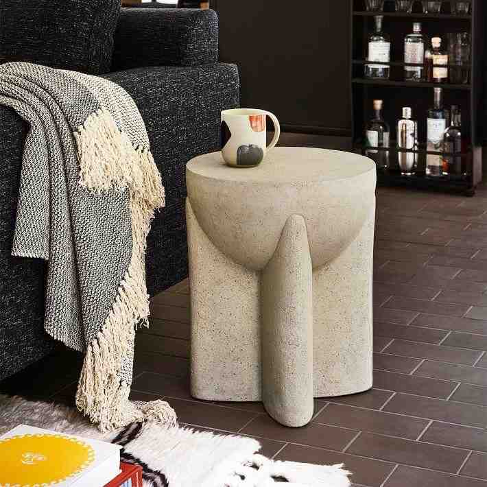 Monti Lava Stone Nightstand (15")