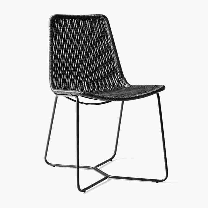 Outdoor Slope Collection, Charcoal, Dining Chair