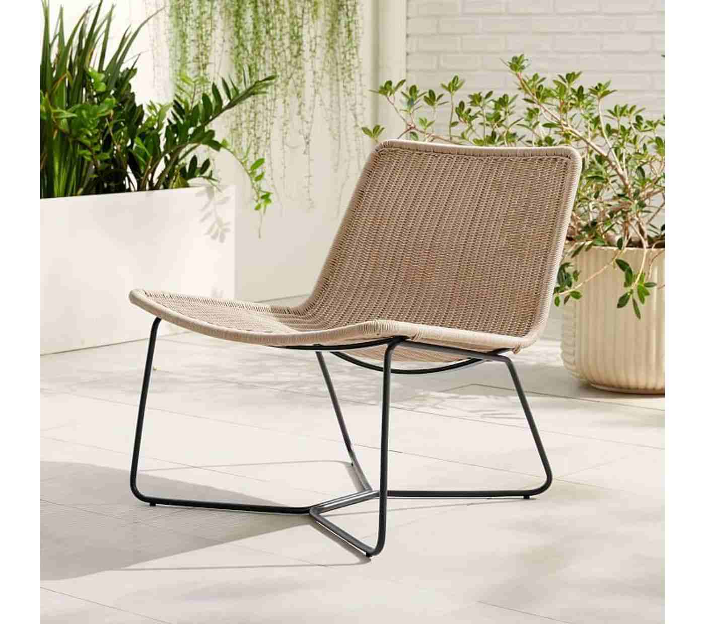 Outdoor Slope Natural Lounge Chair