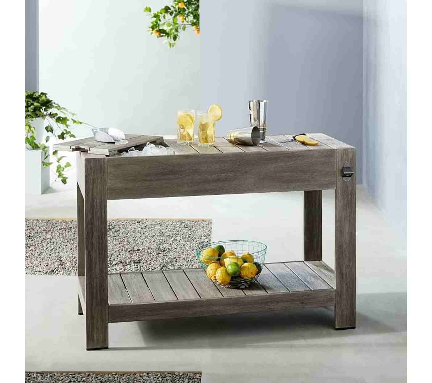 Portside Bar Island, Weathered Gray