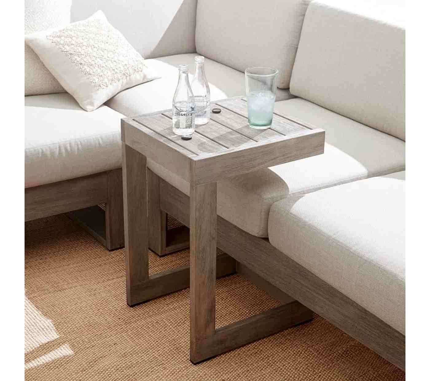 Portside C-Side Table, Weathered Gray