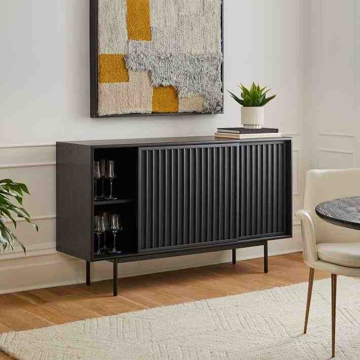 Slatted Buffet, Black