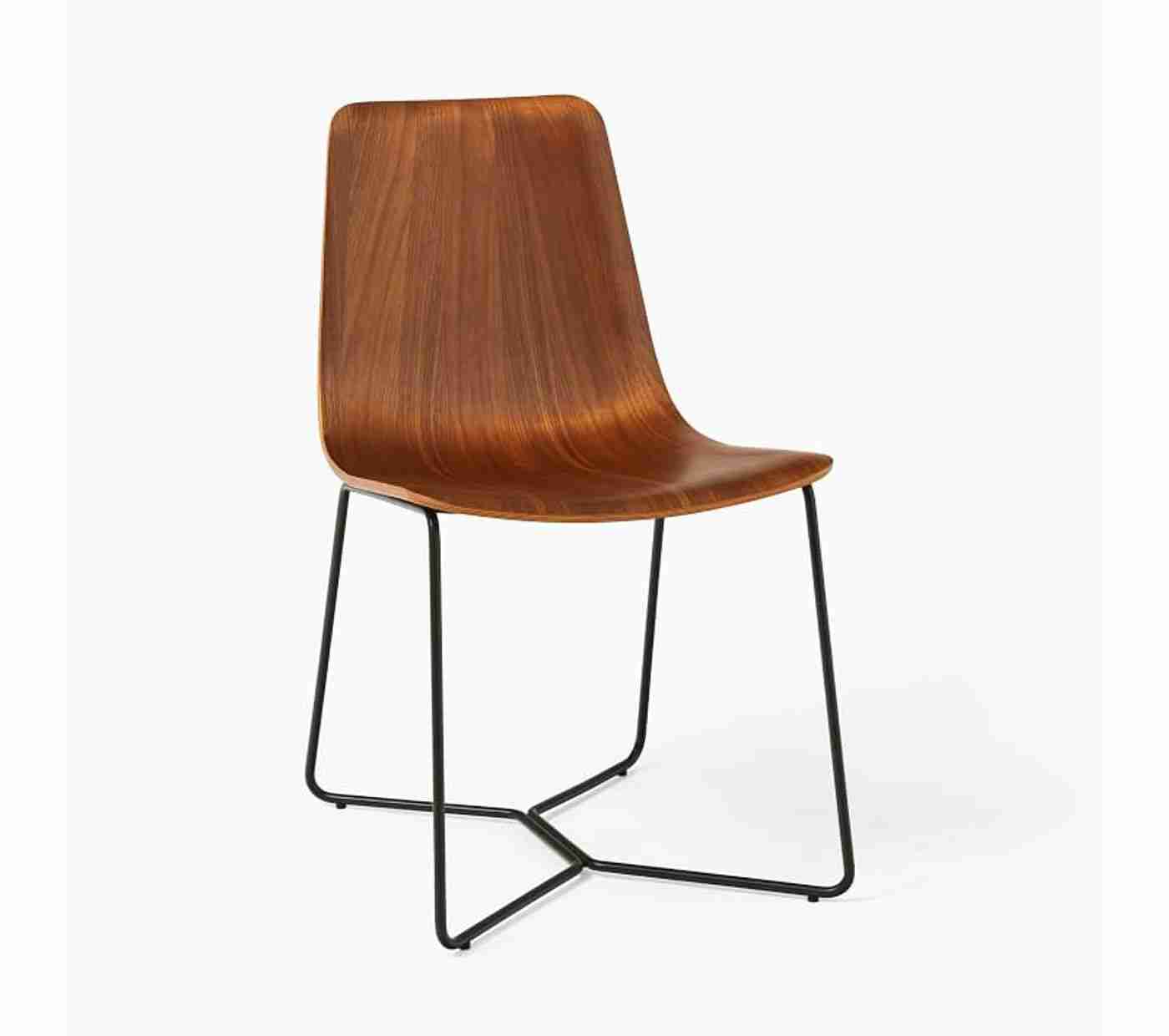 Slope Wooden Shell Dining Chair