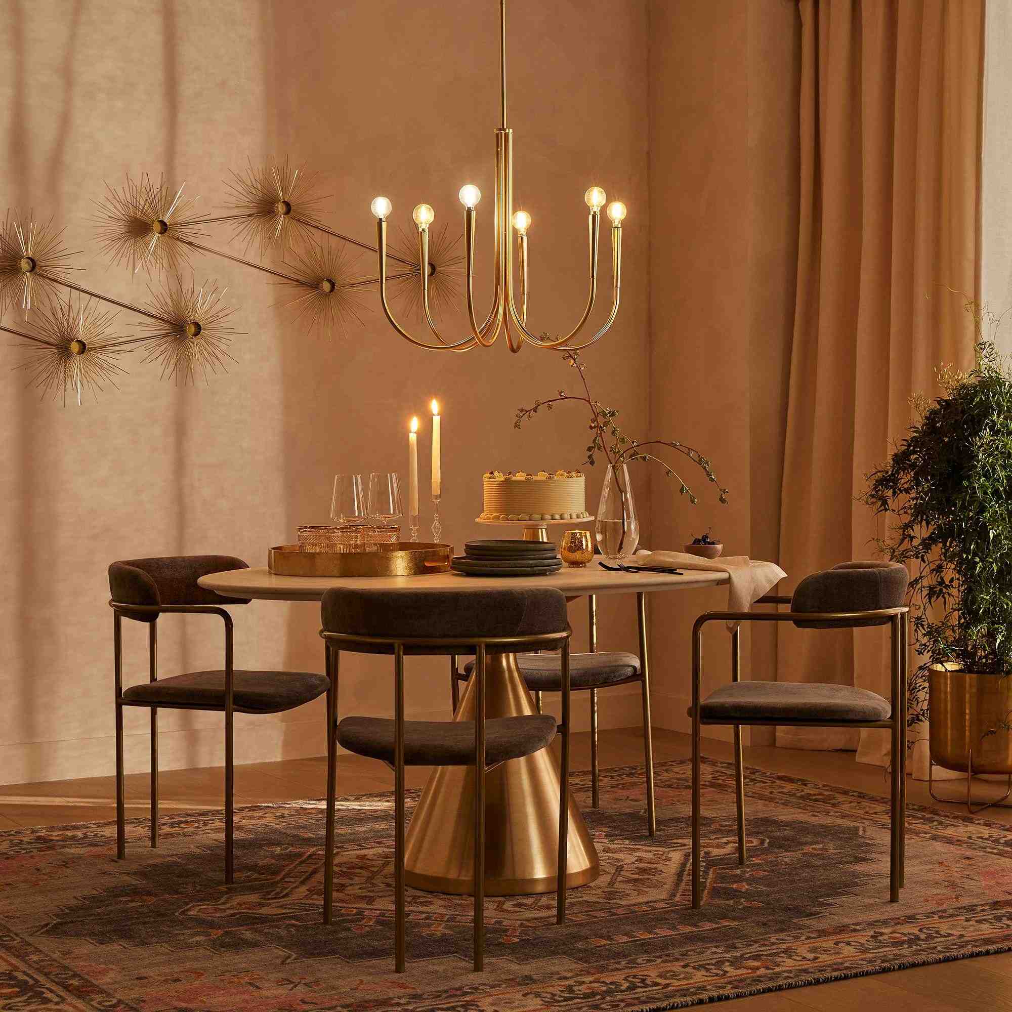 Swoop Arm Chandelier