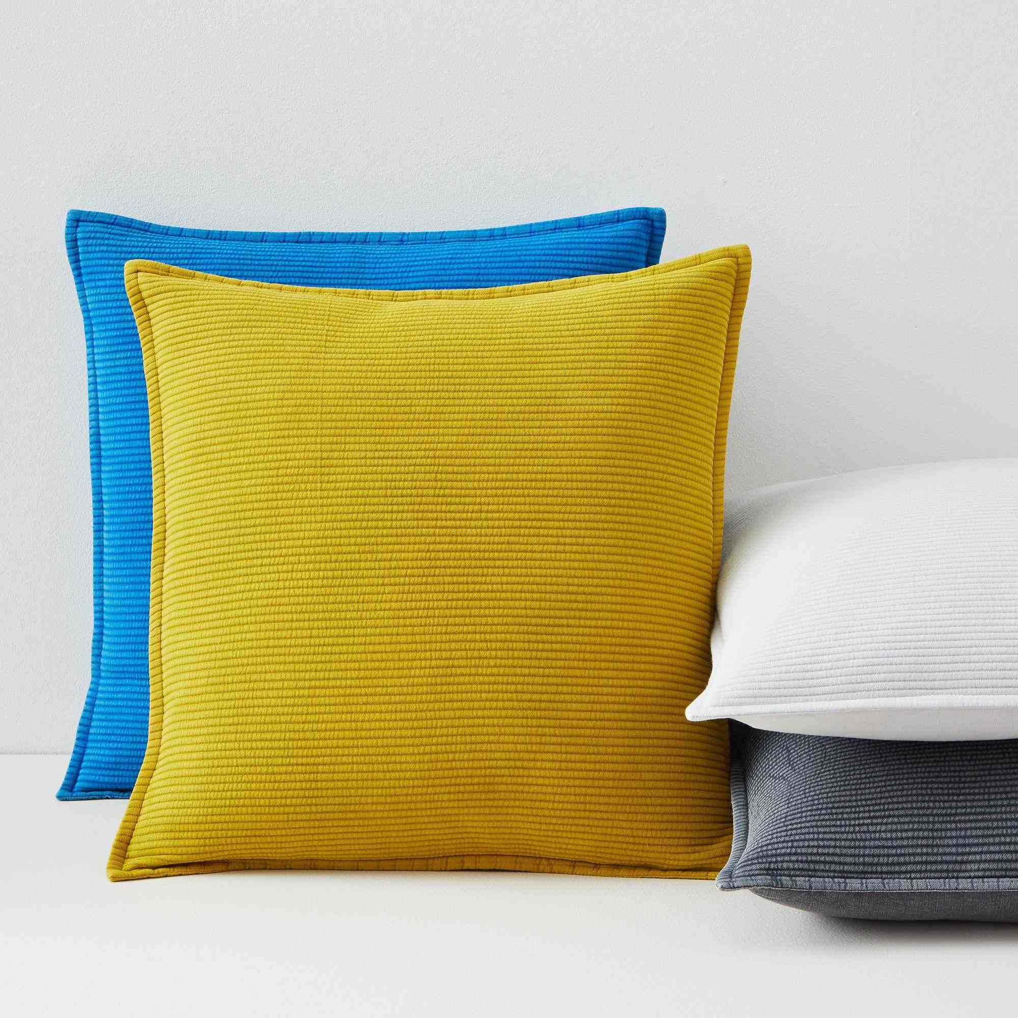 west elm | Solid Ribbed Pillow Covers