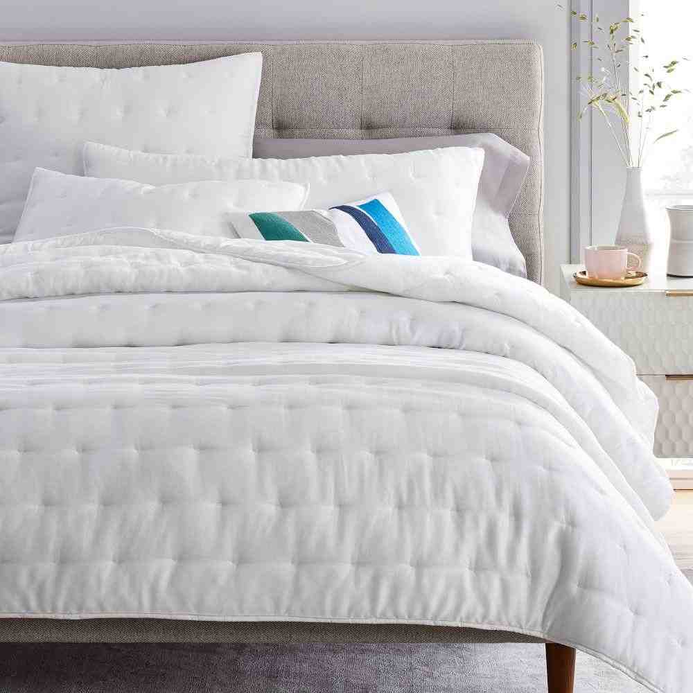 Tencel Crescent Stitch Quilt & Shams