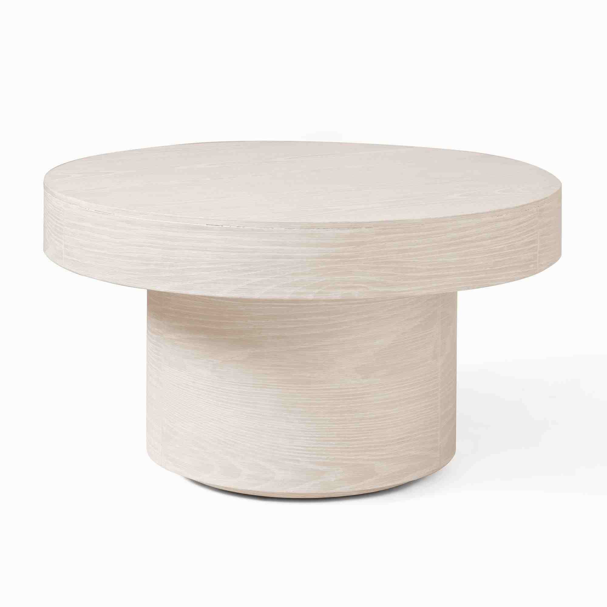 Pedestal Coffee Table, 30", Winterwood