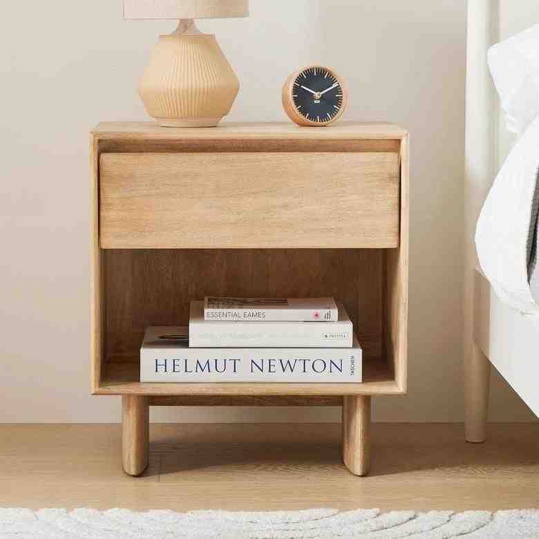 Anton Solid Wood Nightstand (22")