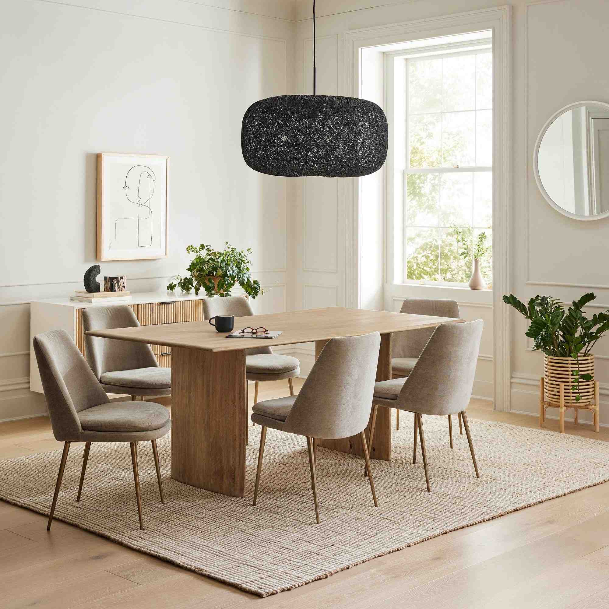 Anton Solid Wood Dining Table (72")