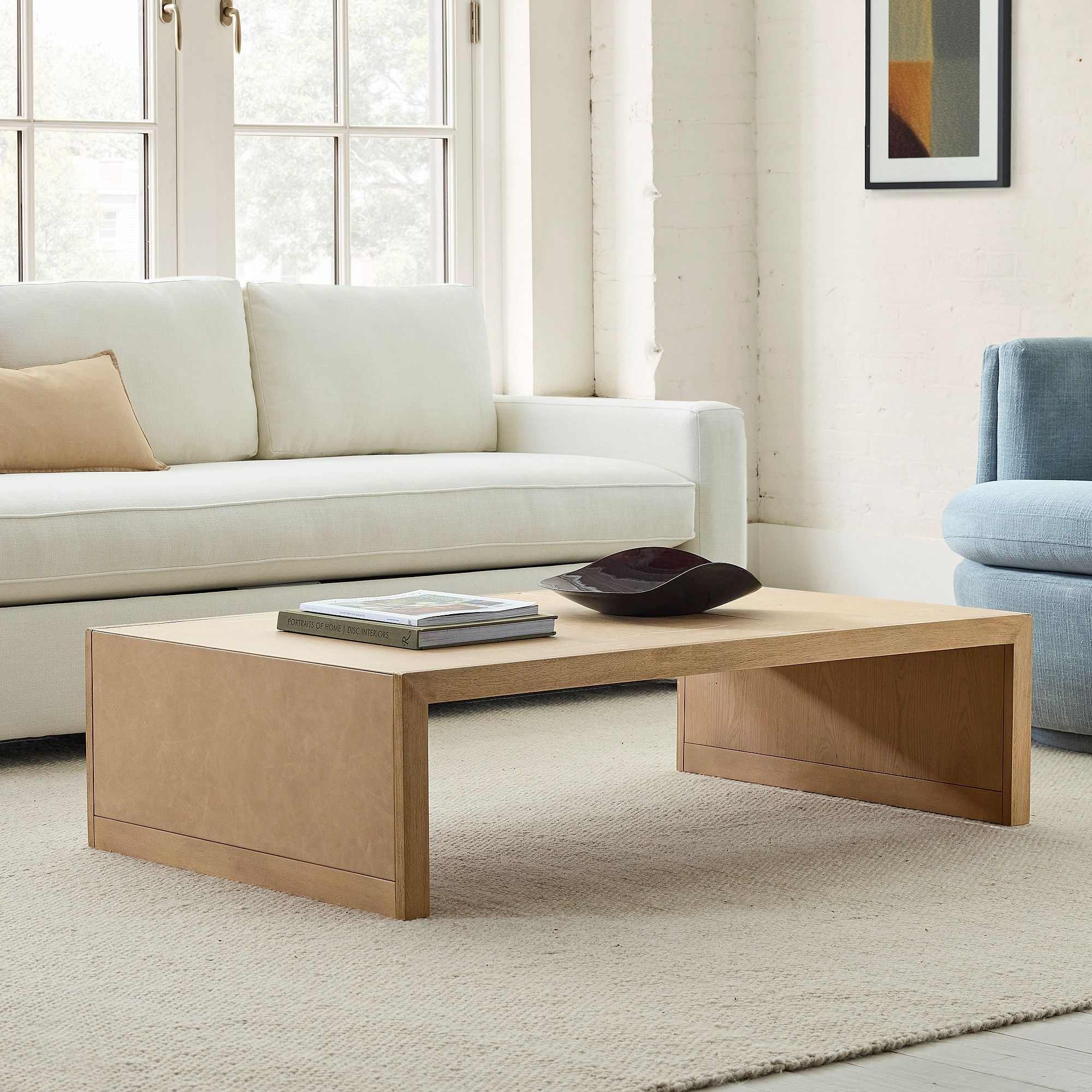 Baldwin Leather Coffee Table (40"–50")