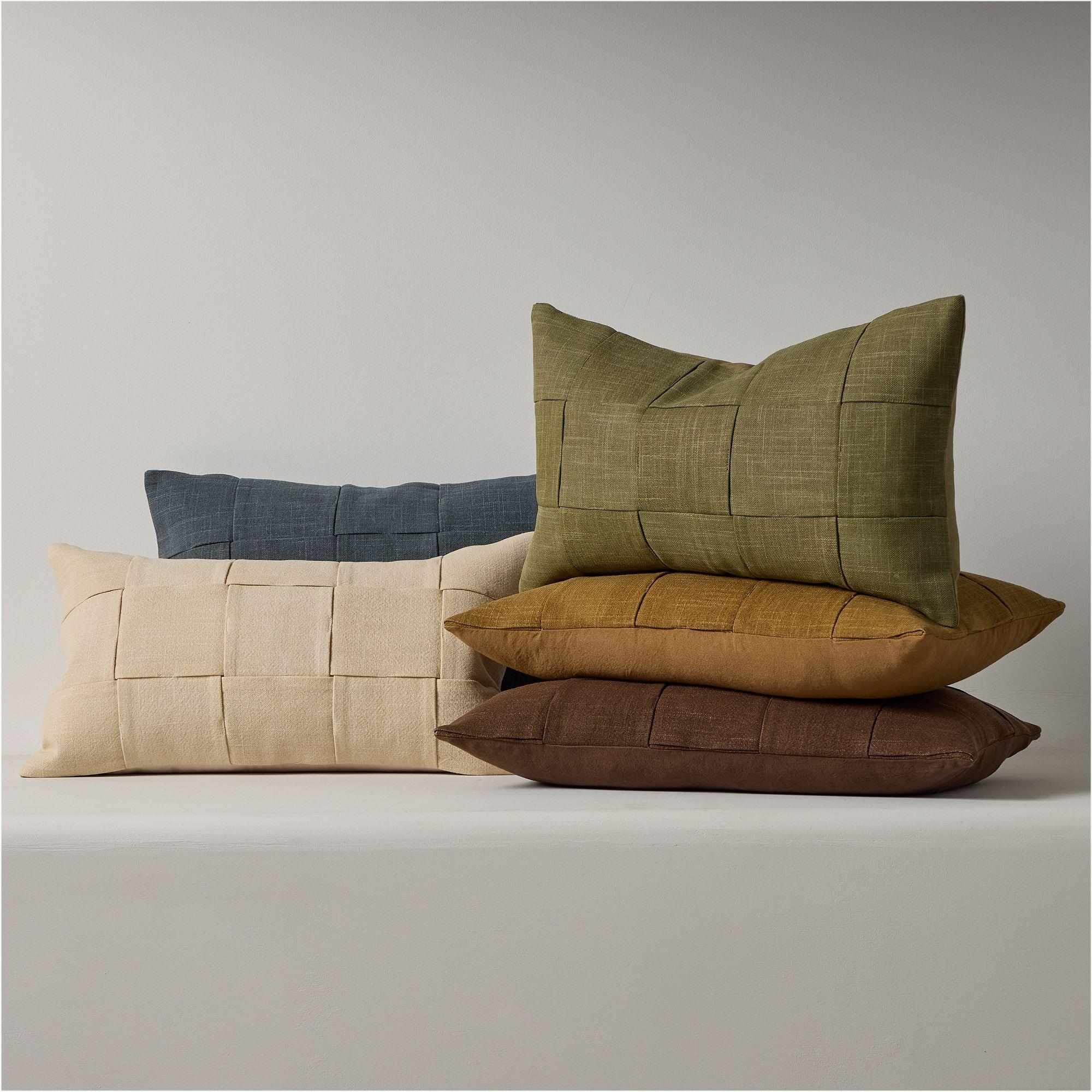 Washed Basketweave Pillow Cover