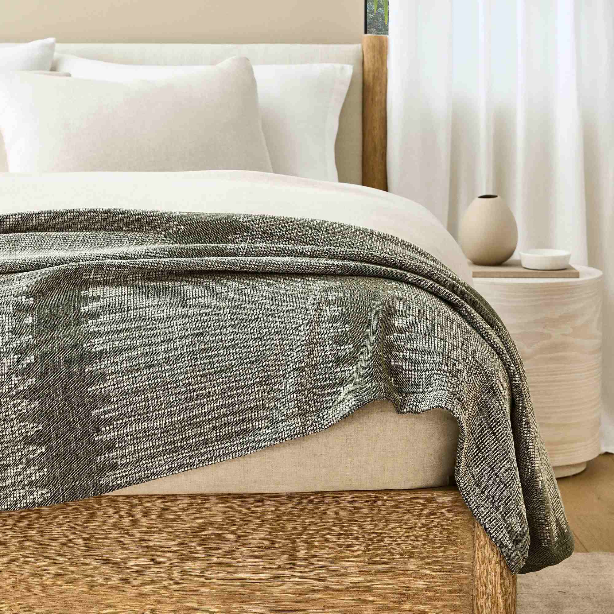 Reversible Woven Bed Blanket