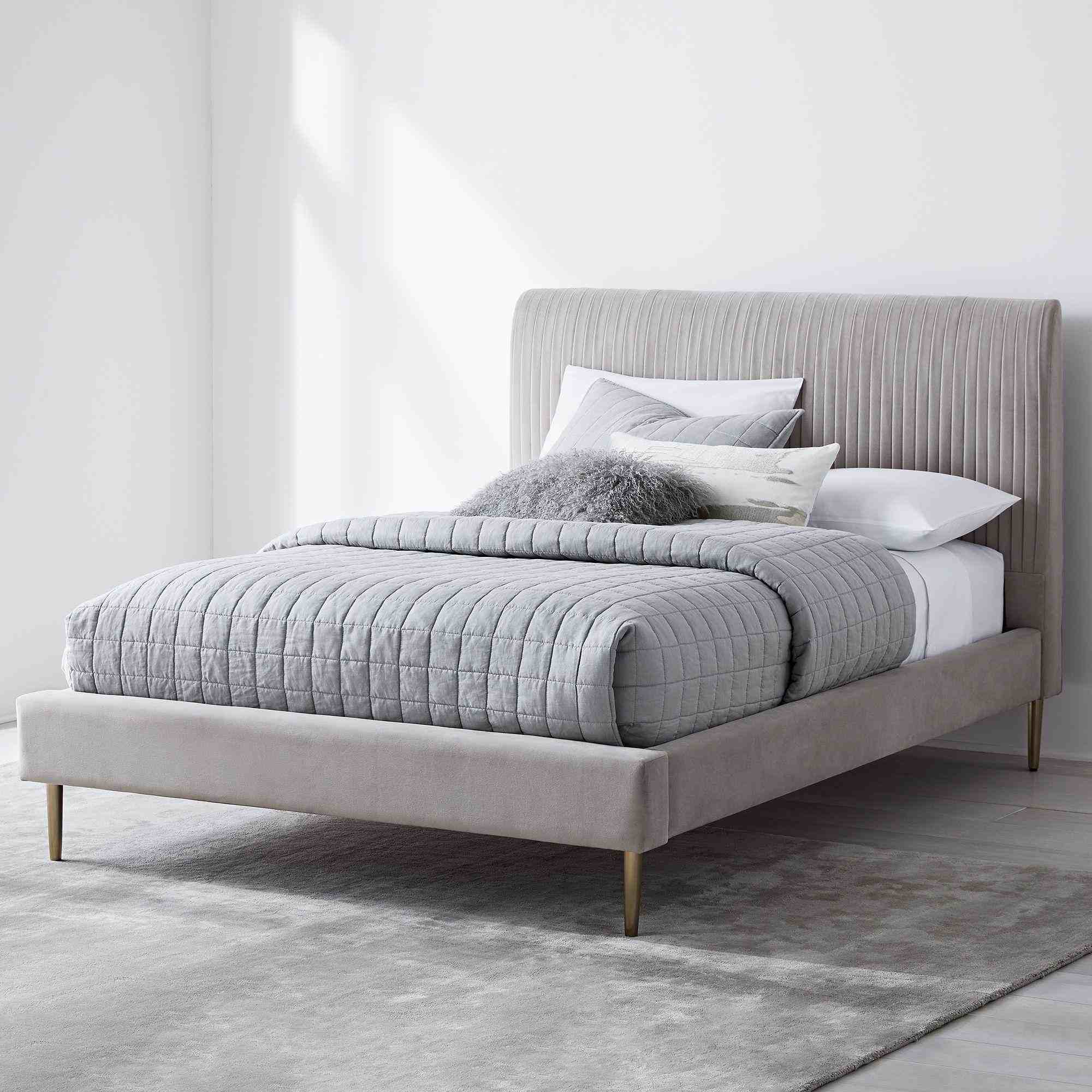 Roar and Rabbit Pleated Upholstered Bed