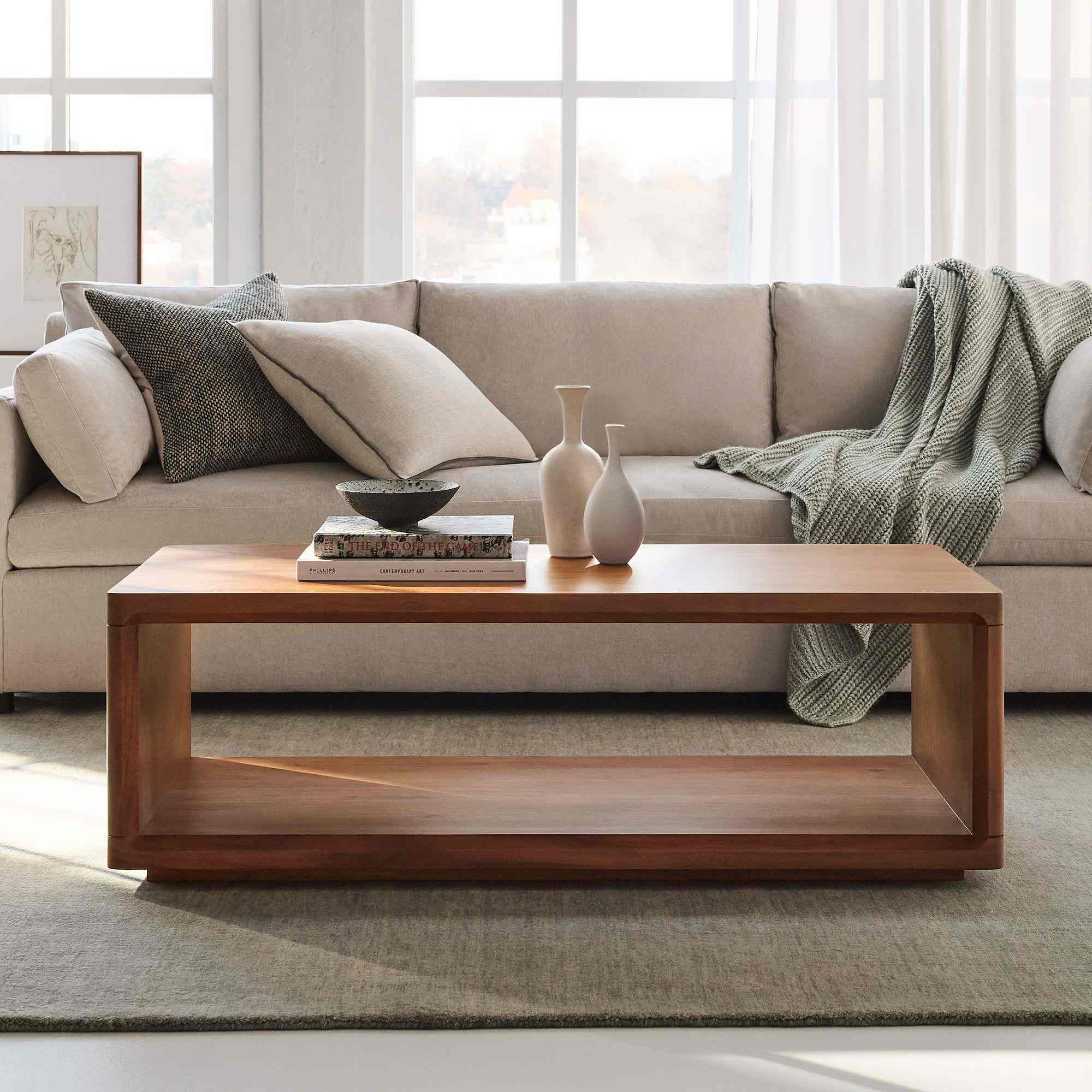 Calla Solid Wood Coffee Table (48")