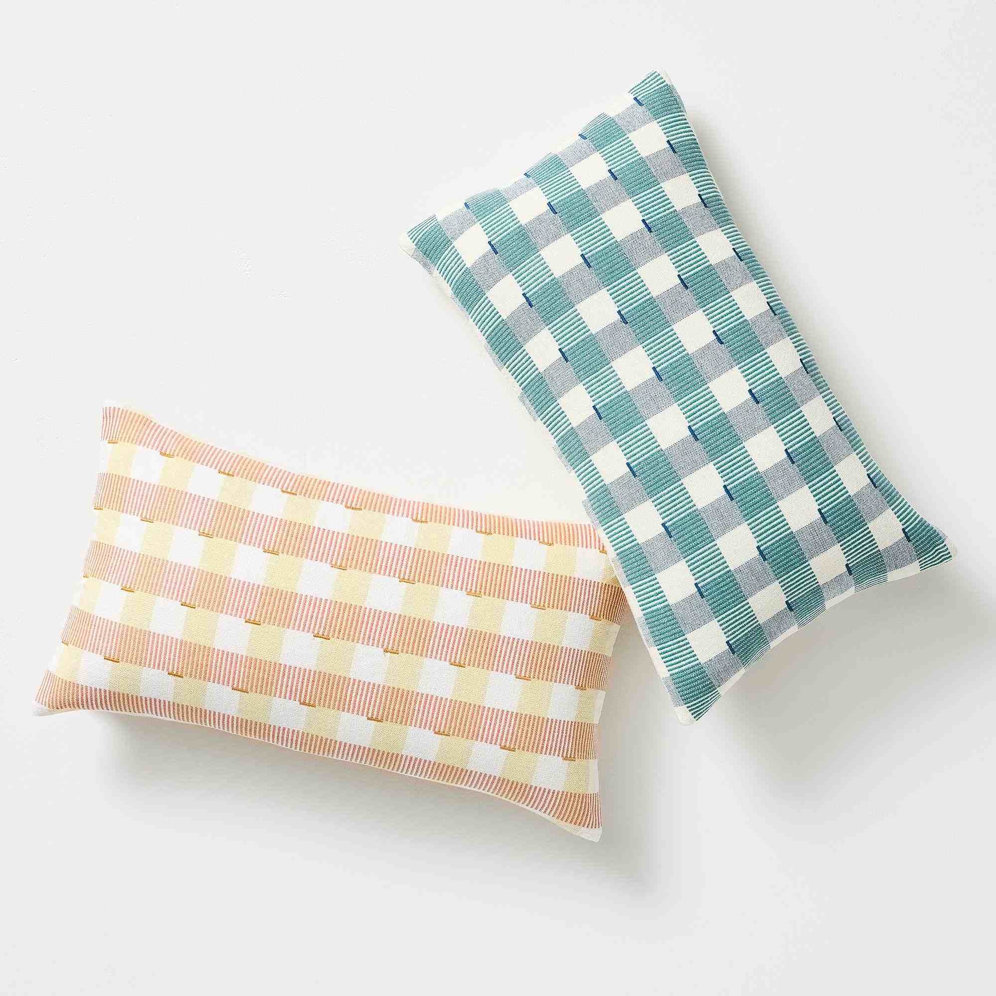Check & Stripe Pillow Cover