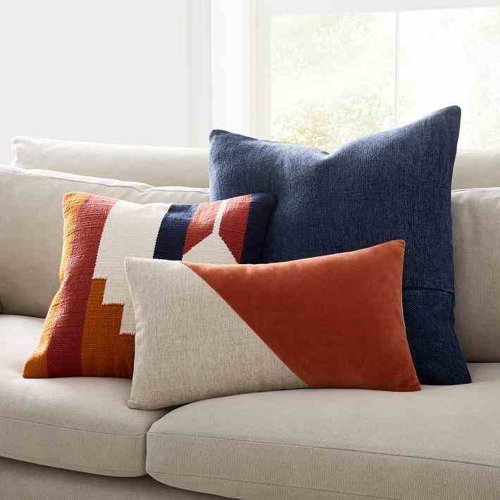 Cotton Canvas Pillow Cover, Midnight