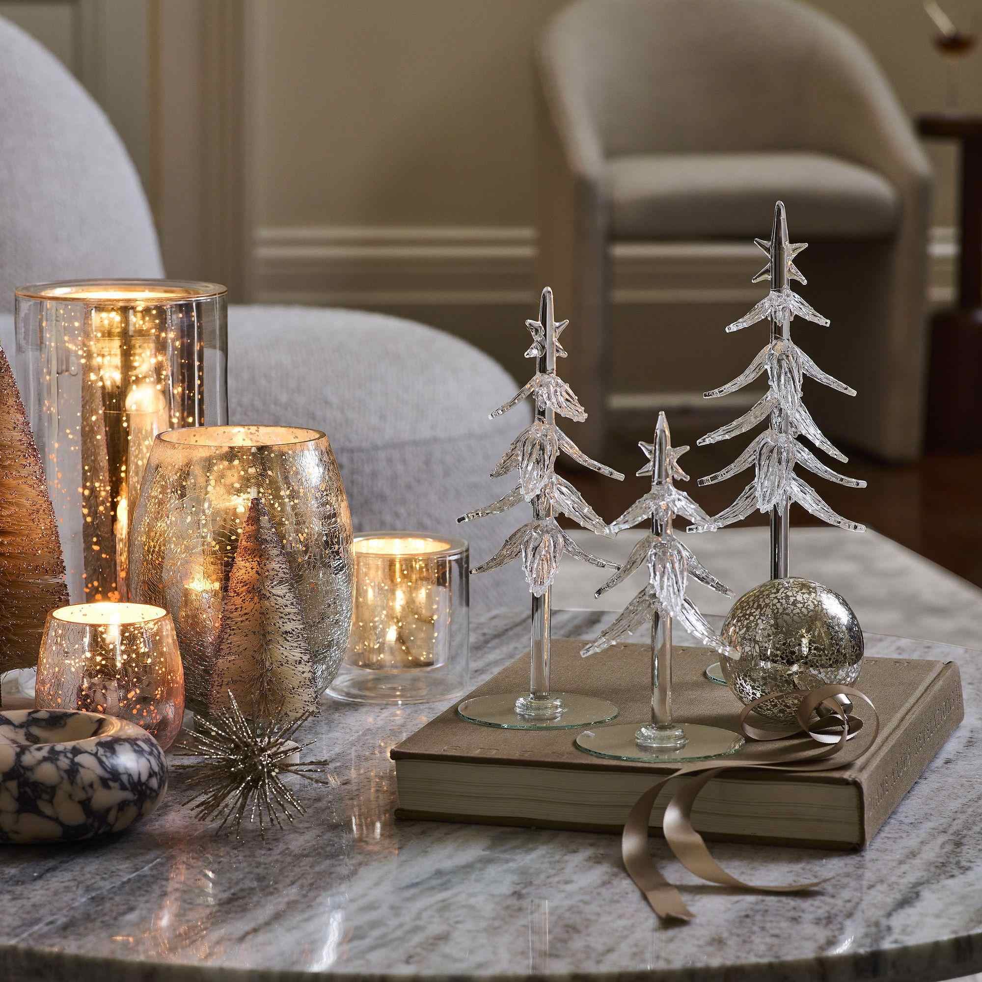 Delicate Glass Tabletop Trees