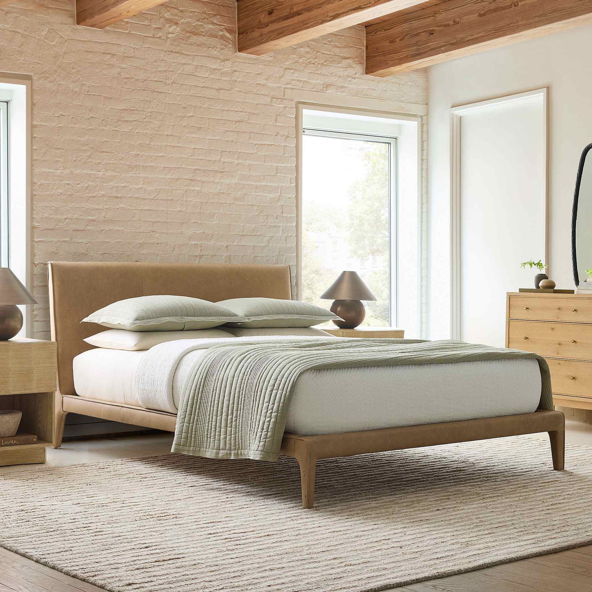 Dolores Leather Bed