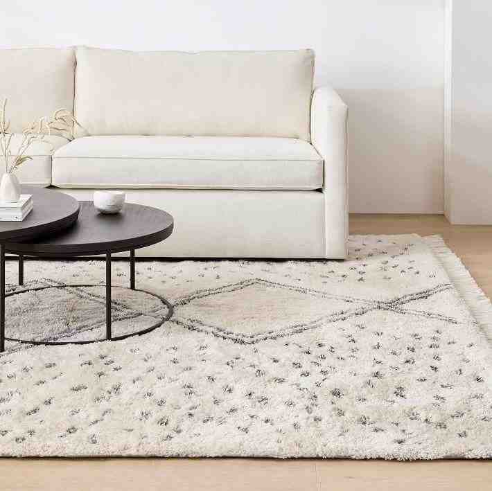 Dot Diamond Performance Shag Rug, 5'x8'
