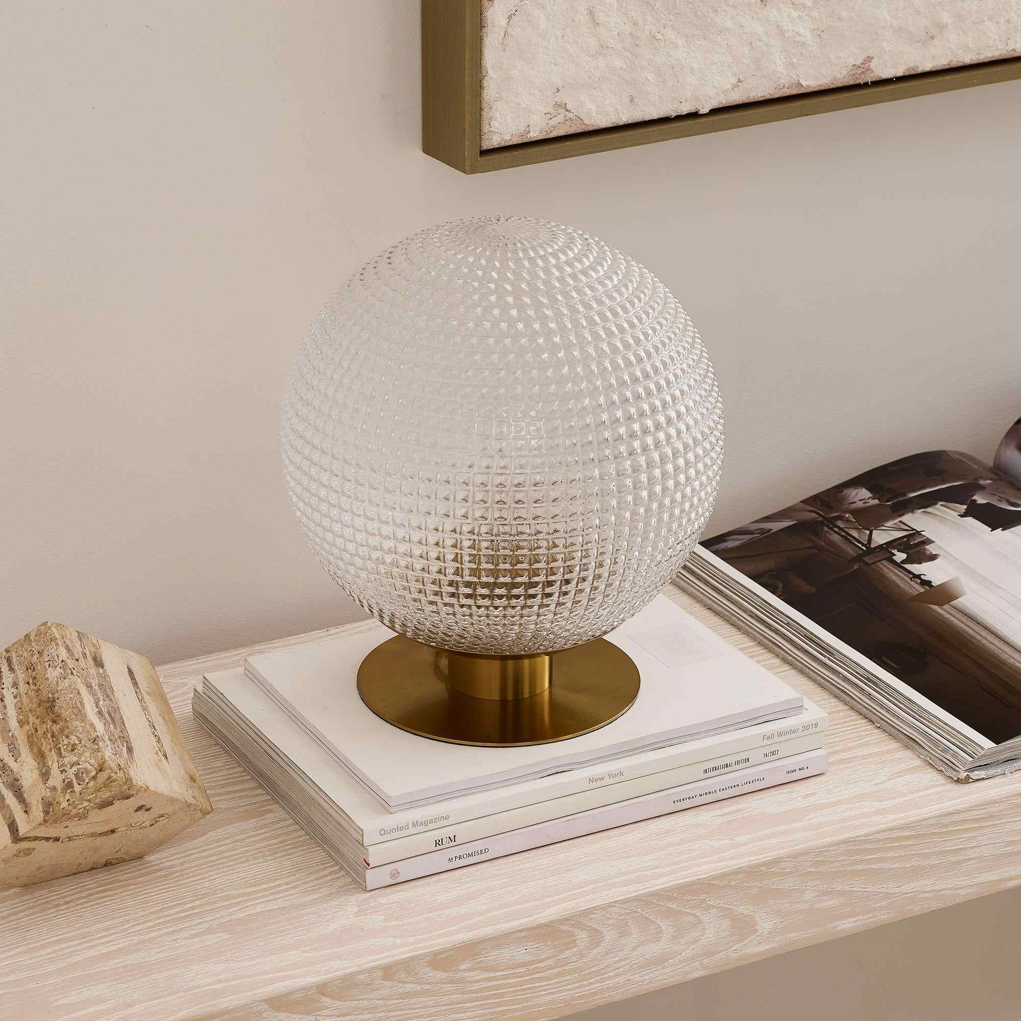 Edie Prismatic Table Lamp (10"–14")