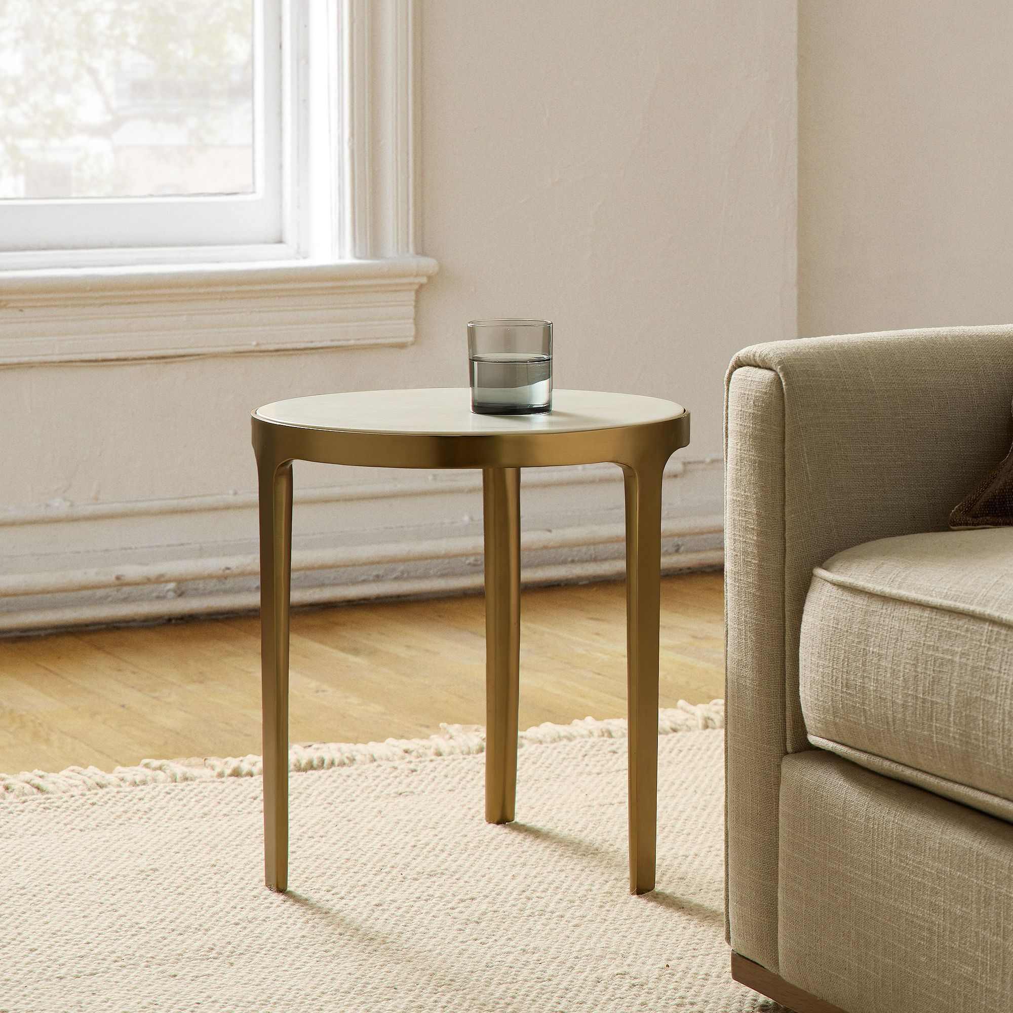 Elwell Marble Side Table (16")