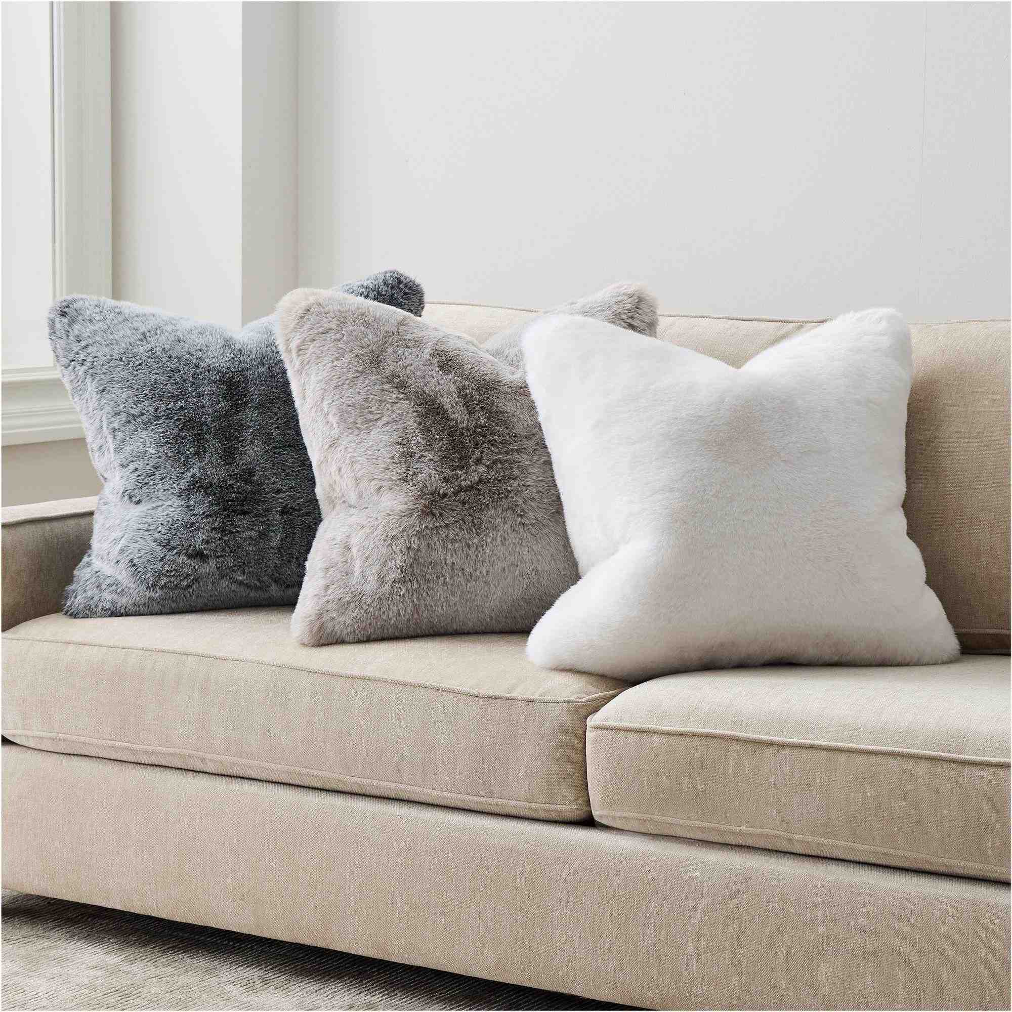 west elm | Faux Fur Chinchilla Pillow Cover