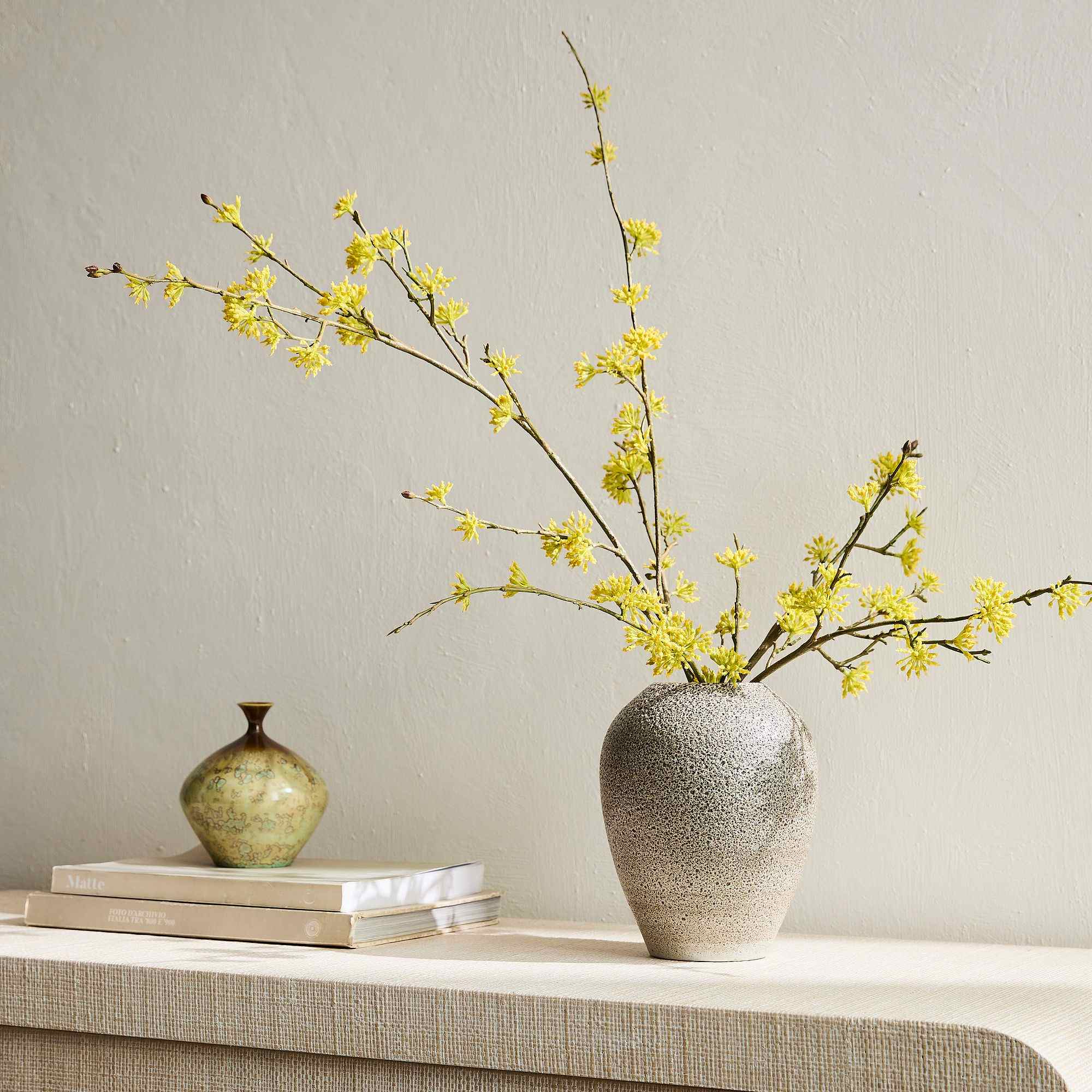 Faux Yellow Bud Branch