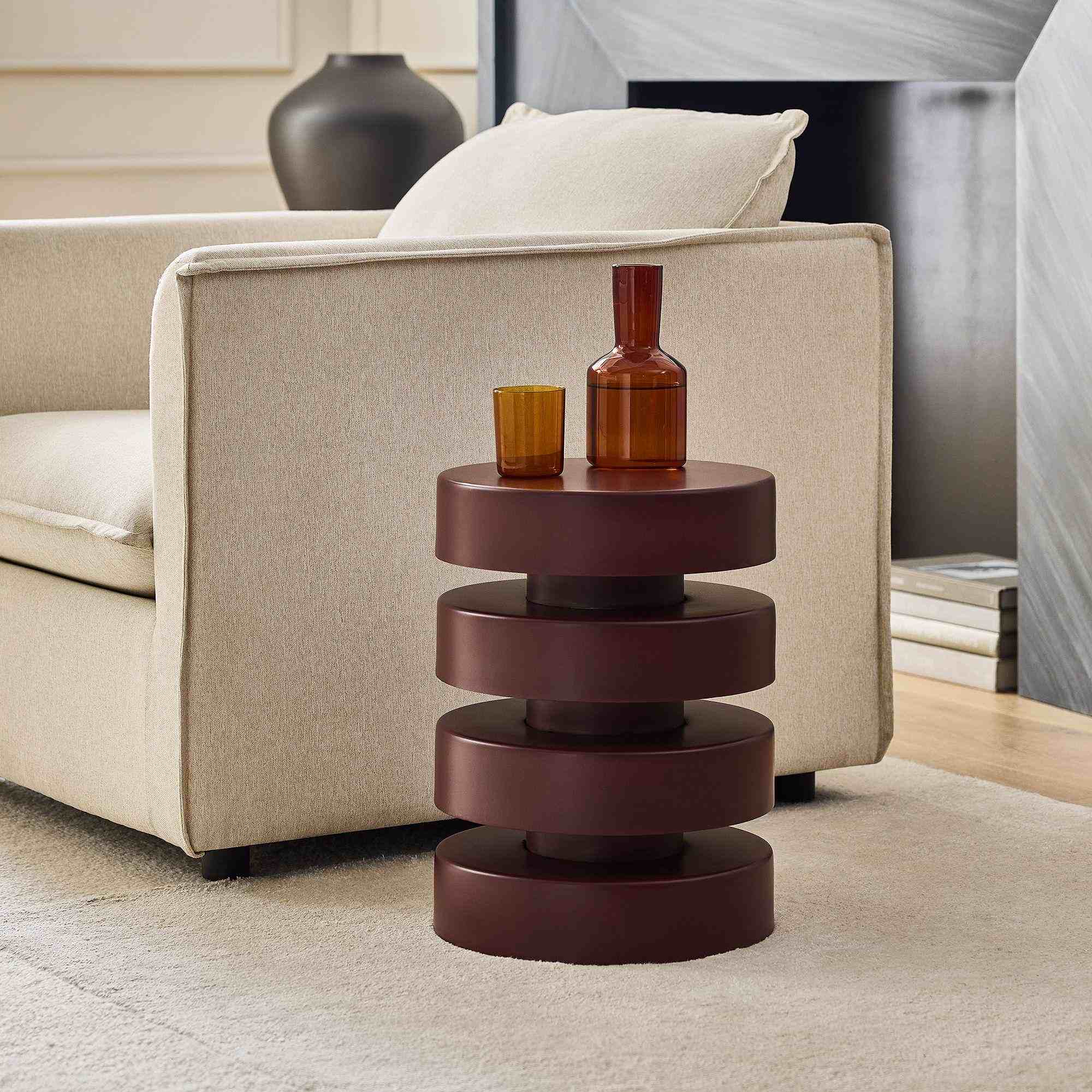 Floating Disks Side Table (13")