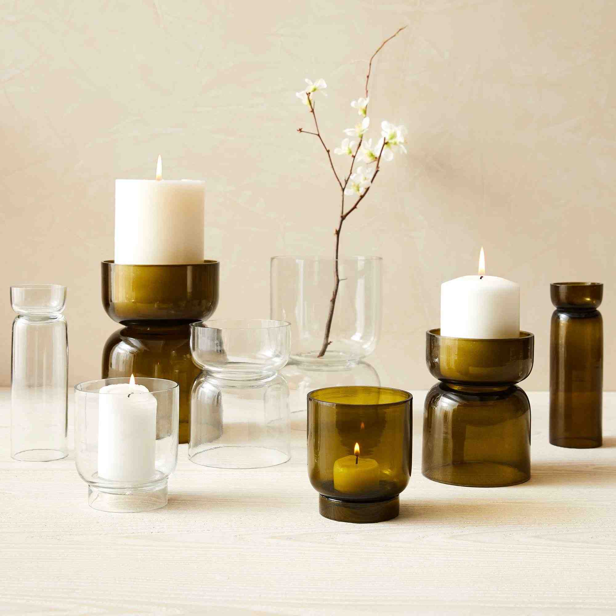 Foundations Glass Candleholders
