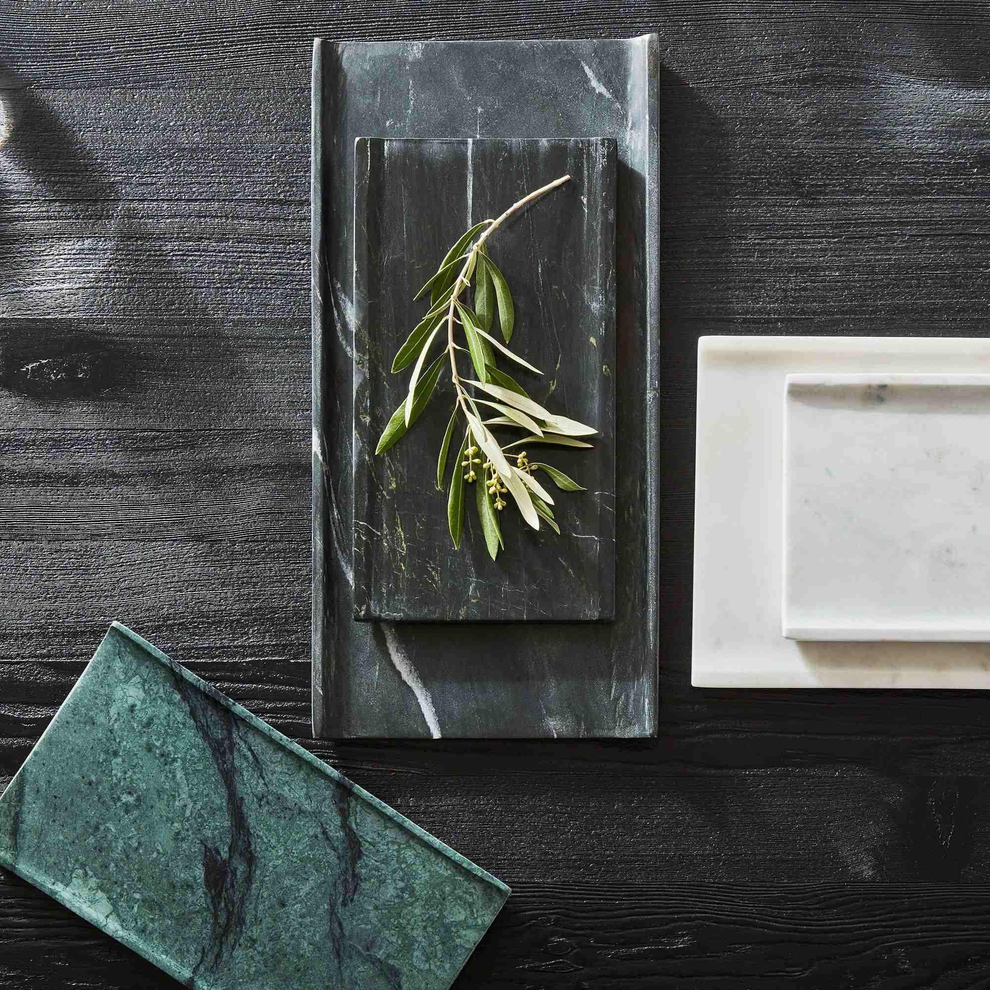 Marble Vanity CollectionRectangular TrayGreenStepO/S