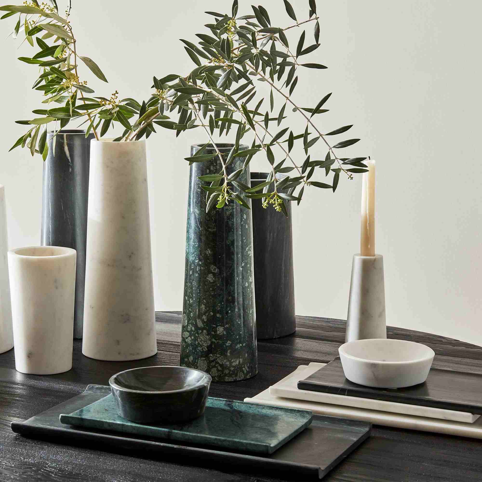 Pure Foundation Marble TraysBowlBlackMarble5 Inches