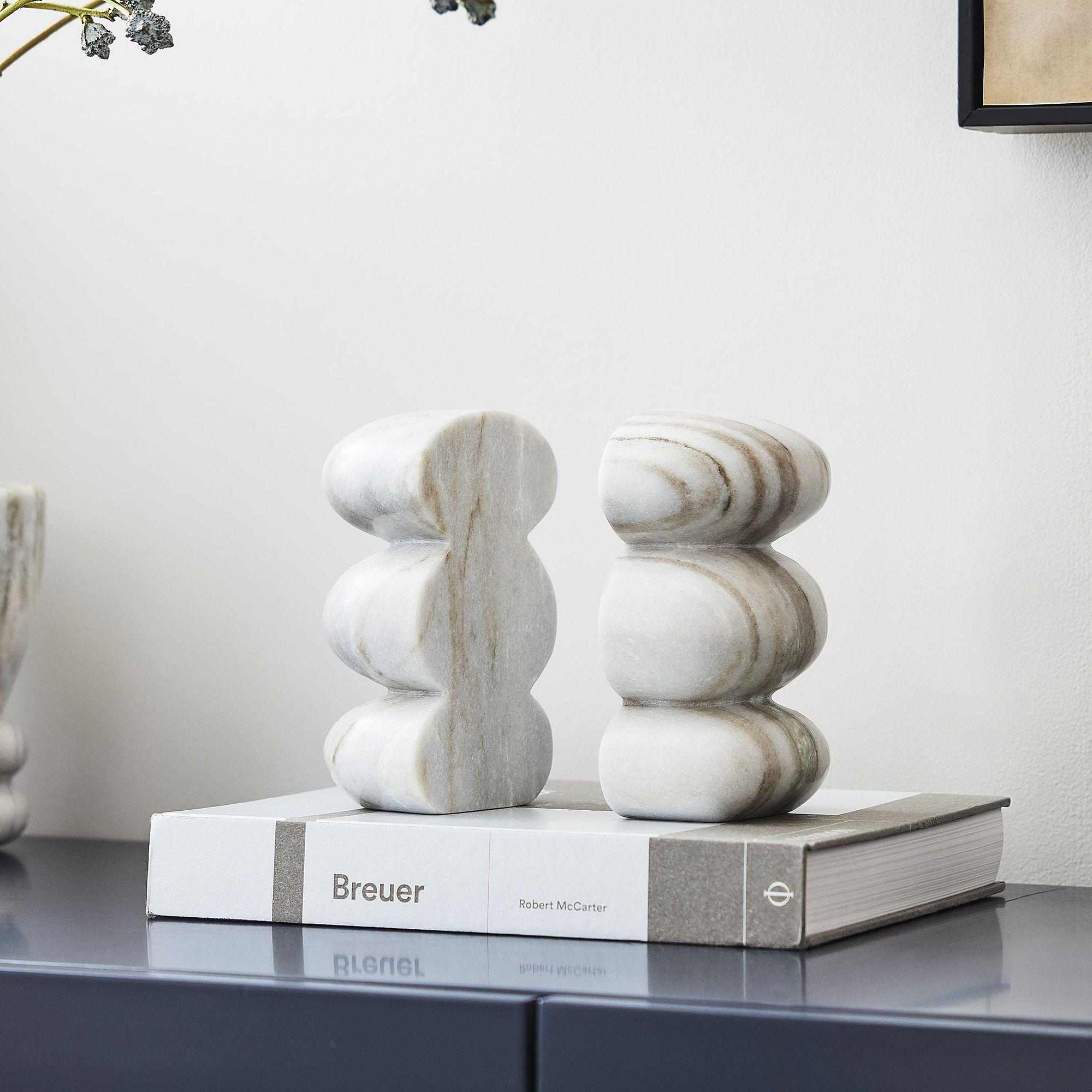 Kali Marble Bookends (Set of 2)