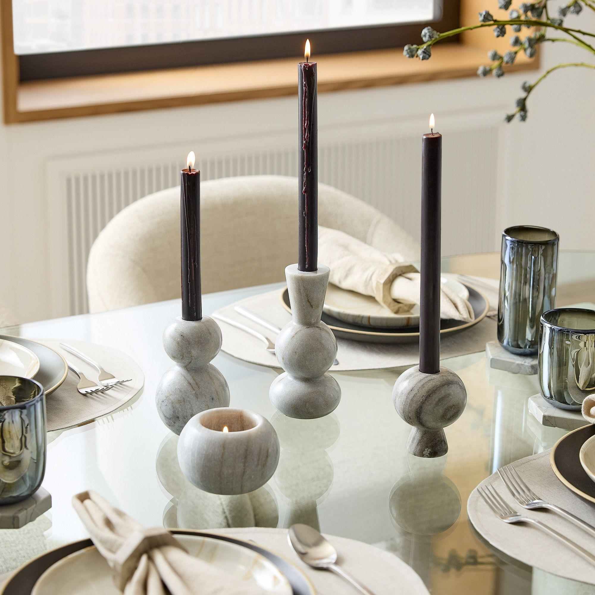 Kali Marble Candleholders