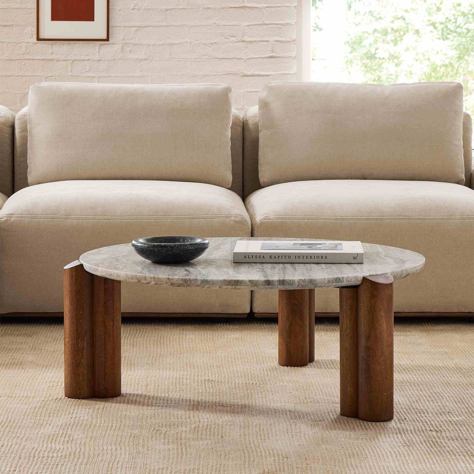 Lorraine Marble Coffee Table (36")