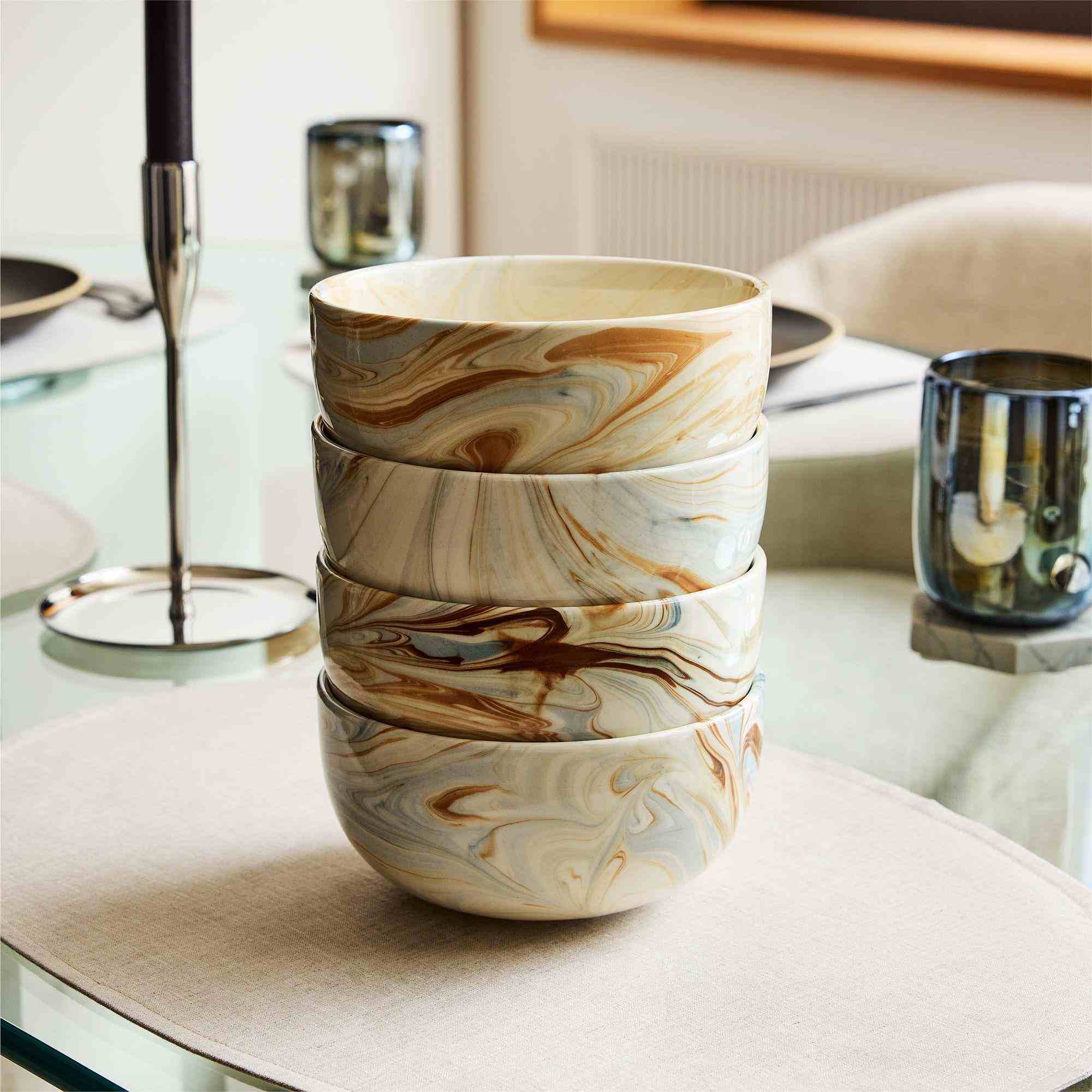 Marble Swirl Cereal Bowls