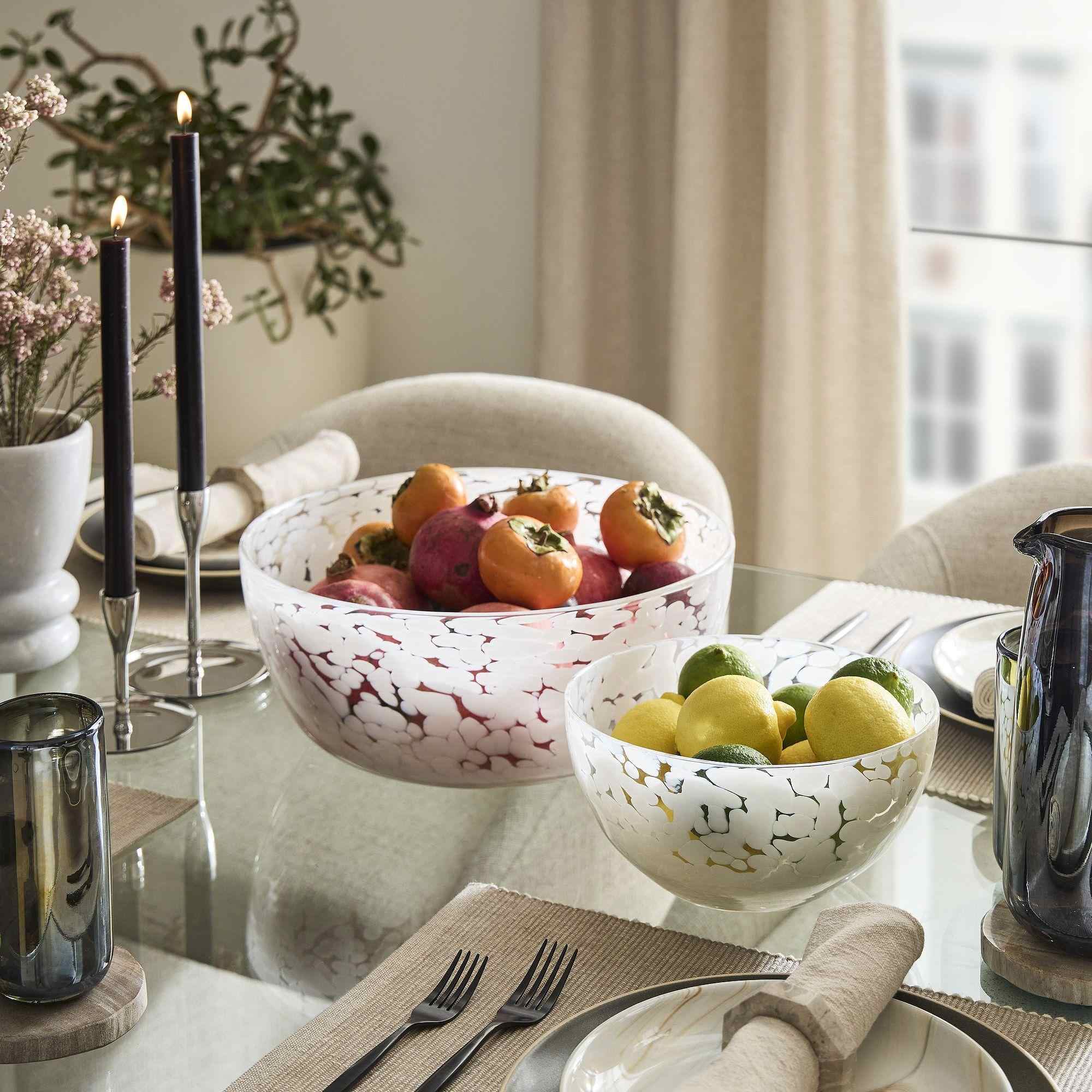 Mari Glass Serving Bowls