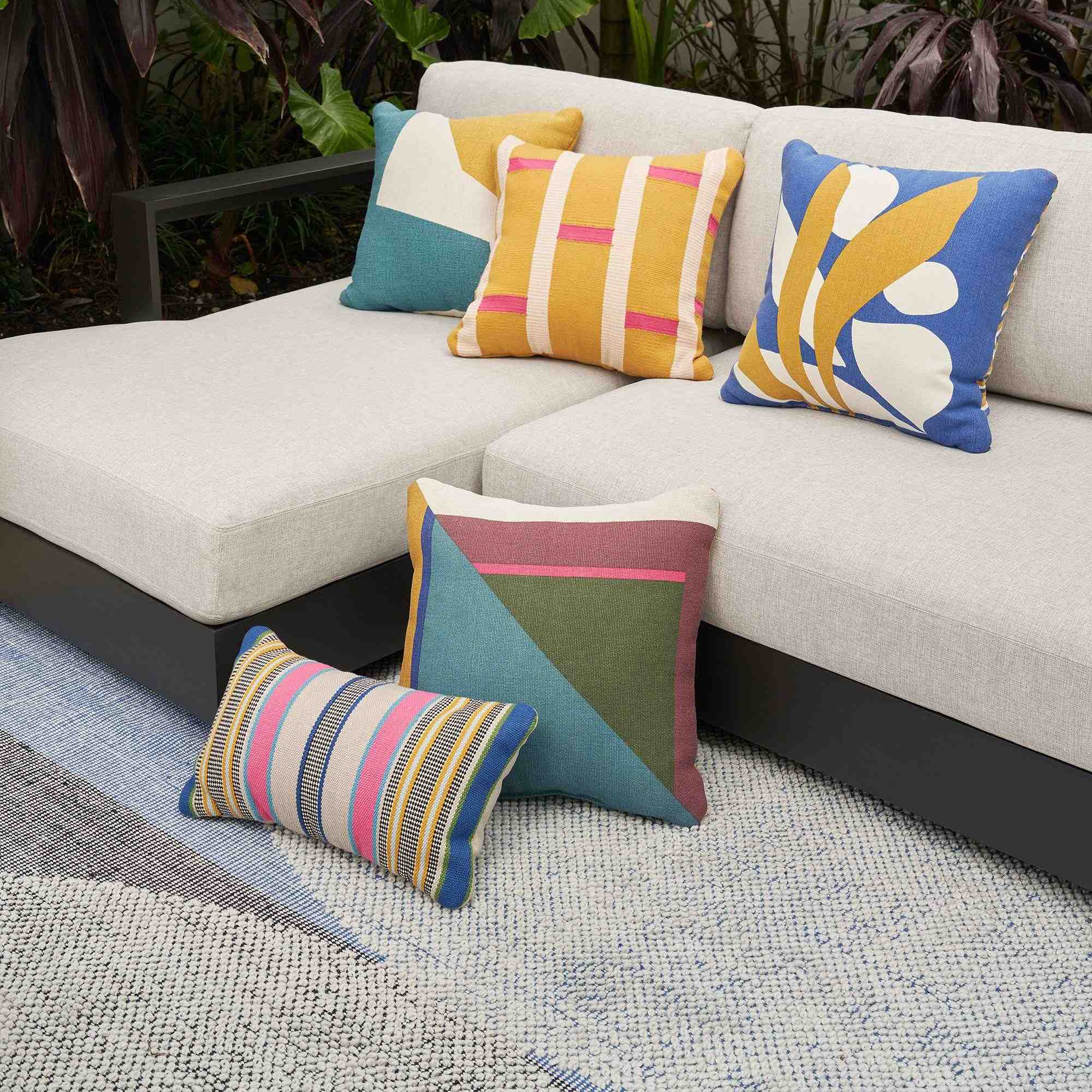 Modern Botanical Indoor/Outdoor Pillow