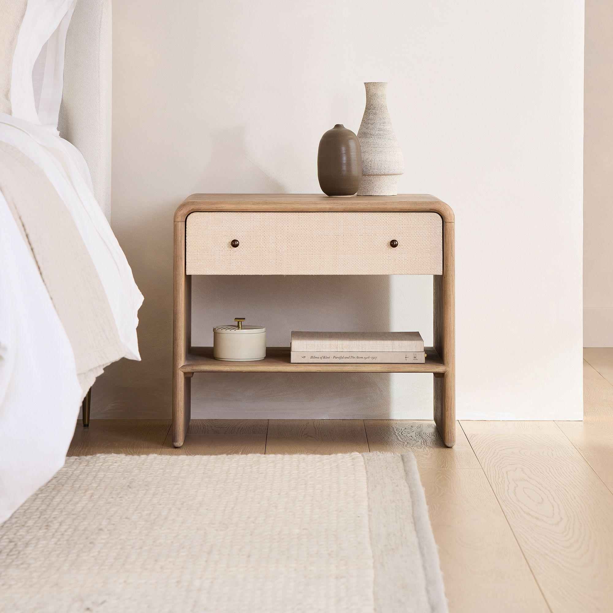 Modern Waterfall Nightstand (26")