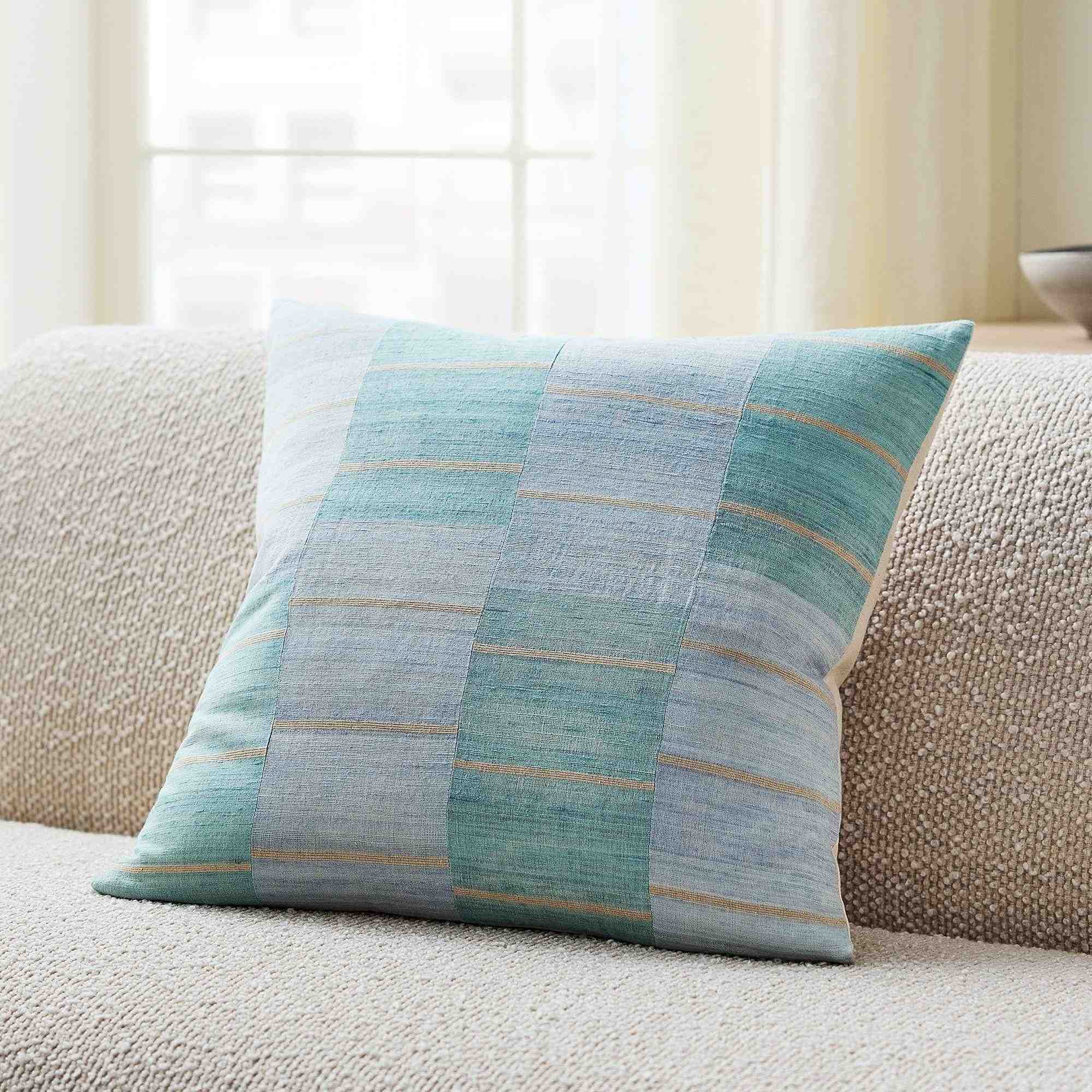 Montauk Silk Stripe Pillow Cover