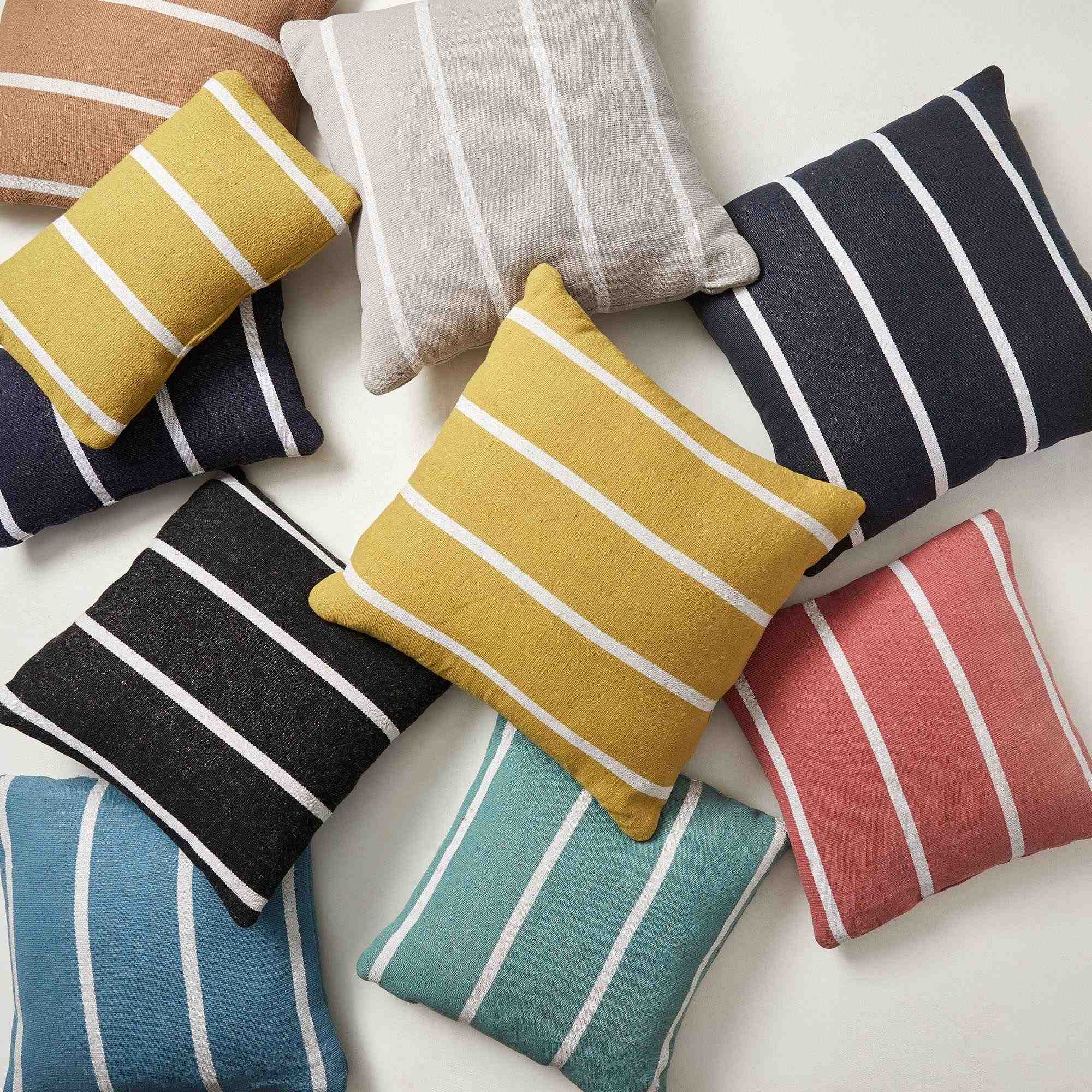 Outdoor Simple Stripe Pillow20x20Black