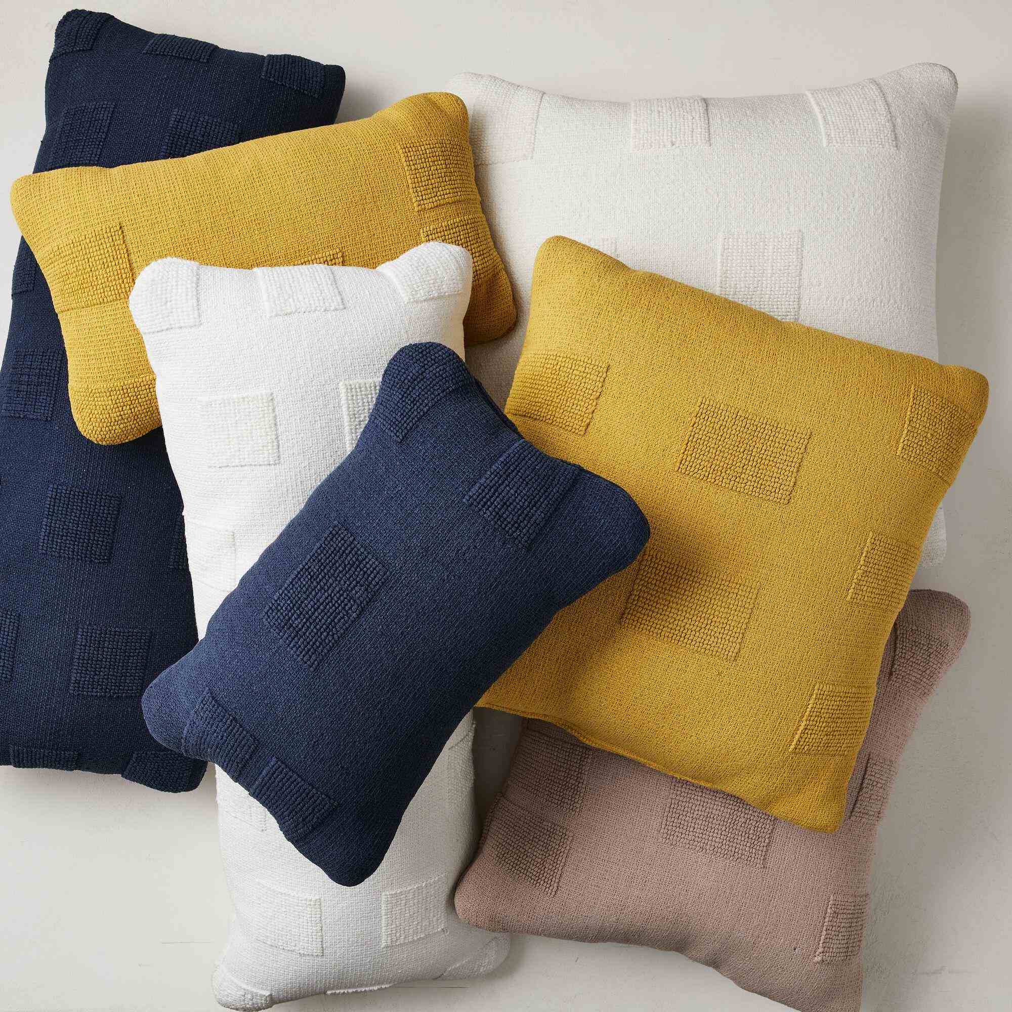 Tufted Grid Indoor/Outdoor Pillow