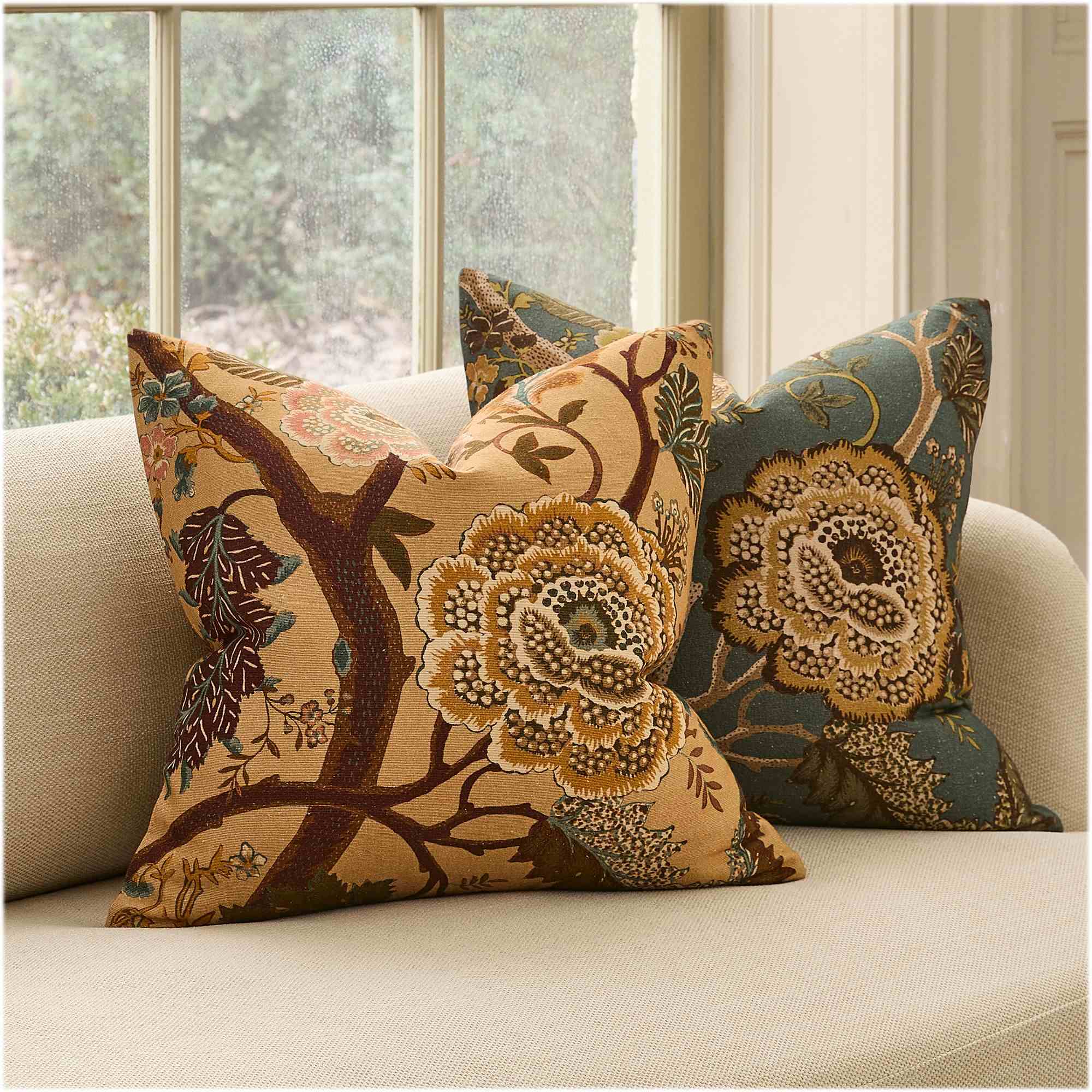 Pierce & Ward Palampore Floral Pillow Cover
