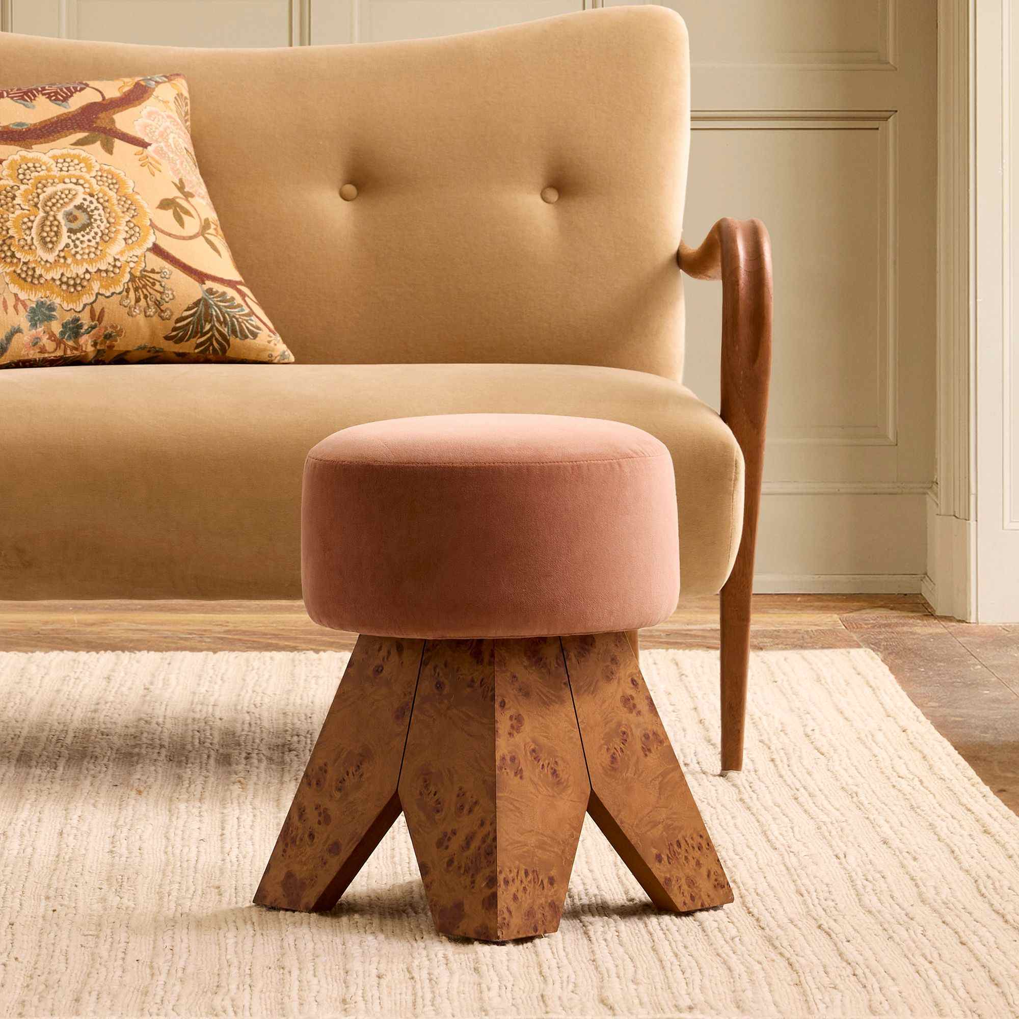 Pierce & Ward Swivel Vanity Stool