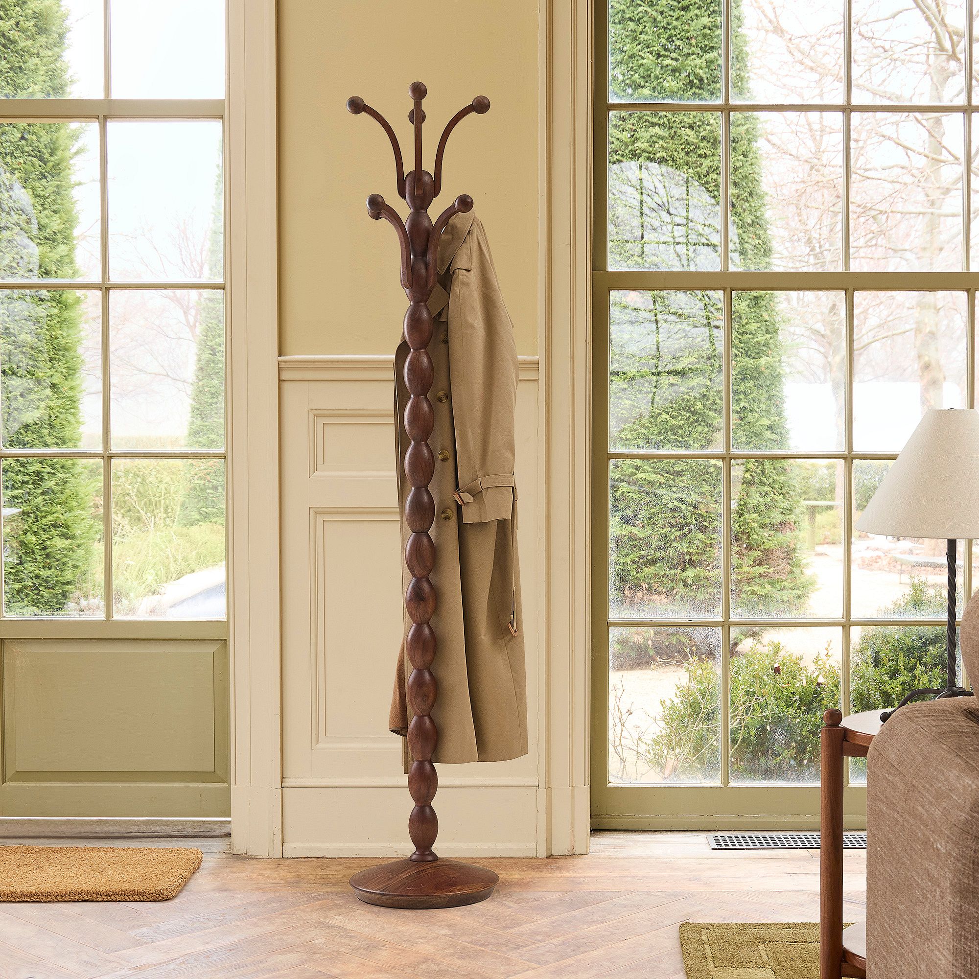 Pierce & Ward Wood Coat Rack